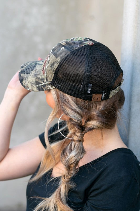 CC Mossy Oak Camo Baseball Cap Hat