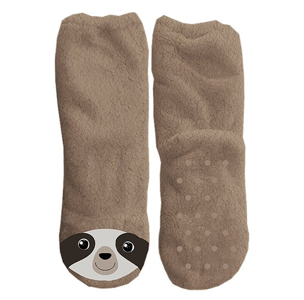 Sloth Time - Women's Cozy Sherpa Slipper Socks