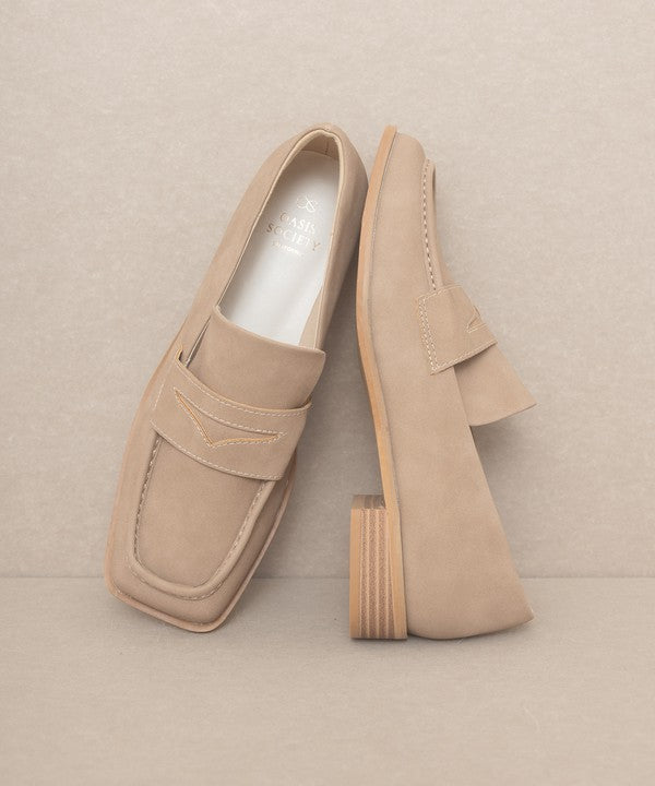 Chic Square Toe Loafers