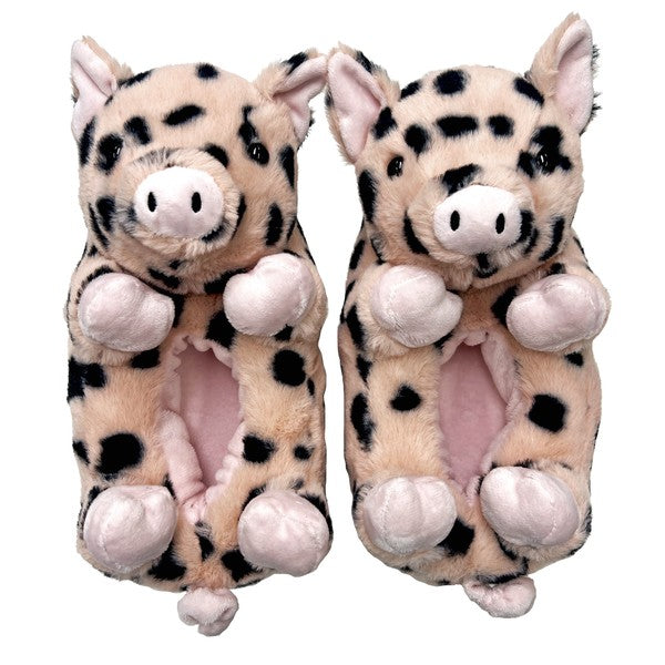 Plush animal online slippers