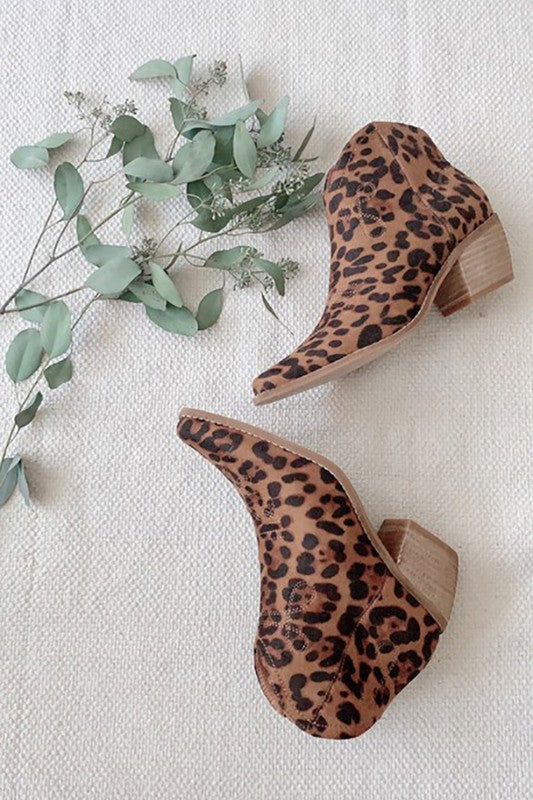 Cheetah shop ankle boots