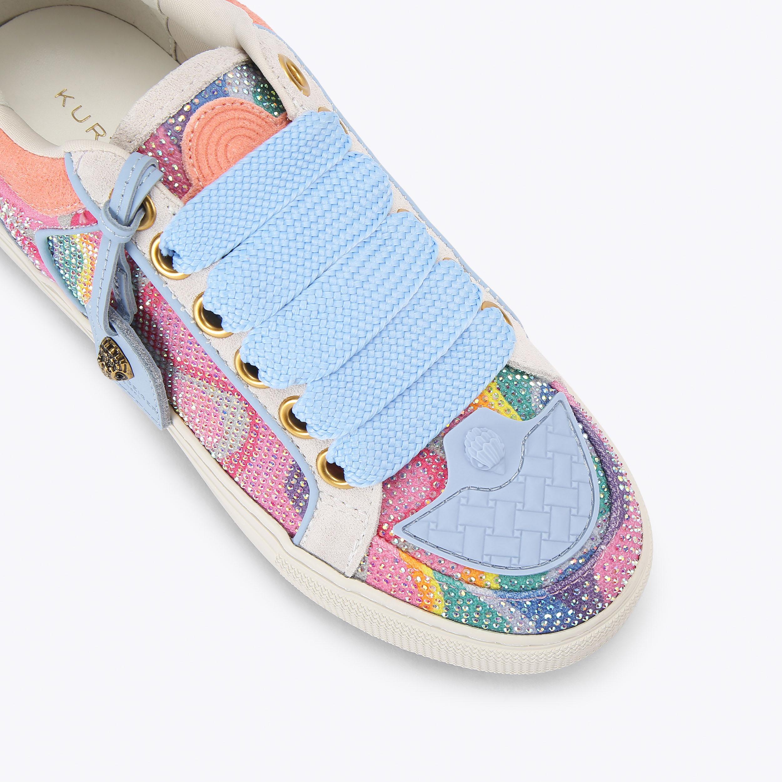 Kurt Geiger London Southbank Tag — Multicolour Crystal Sneaker, view 5