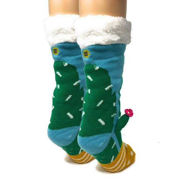 Cactus Hugs Women's Slipper Socks