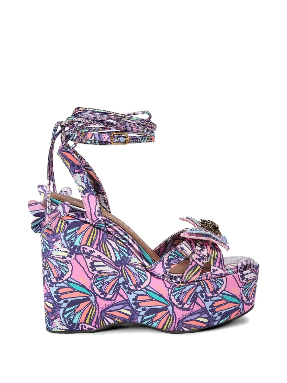 Butterfly — Lilac Purple/Pink Wedge Sandal, view 1