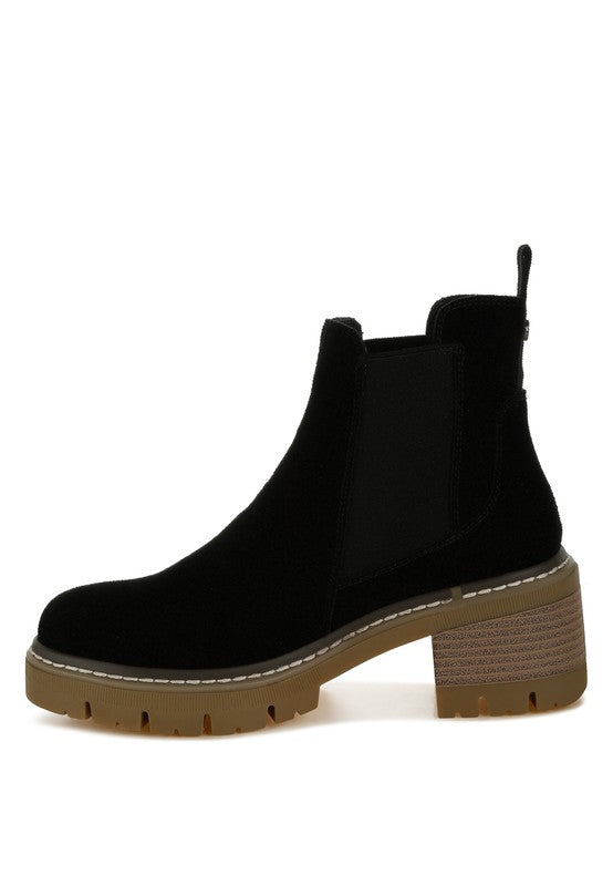 Vostok Suede Chunky Chelsea Boots