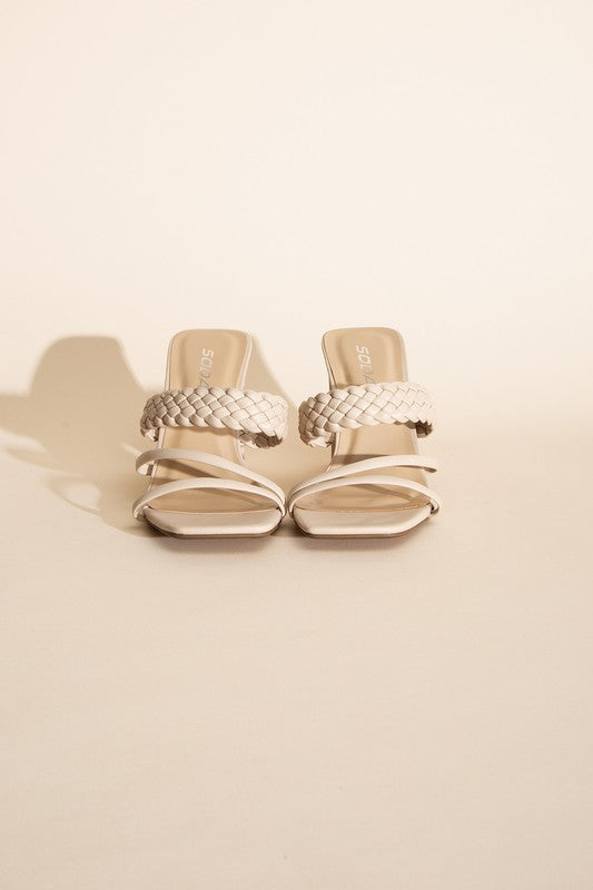 Braided Strap Sandal Heels - CARMEN-S