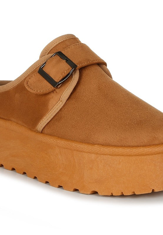 Ryeson Buckle Strap Platform Classic Slip-On