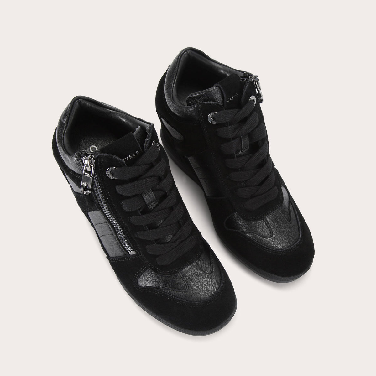 Altezza — Black Suede Trainer, view 4