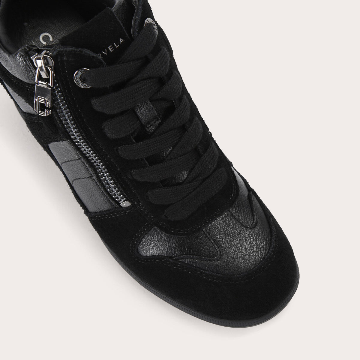 Altezza — Black Suede Trainer, view 5