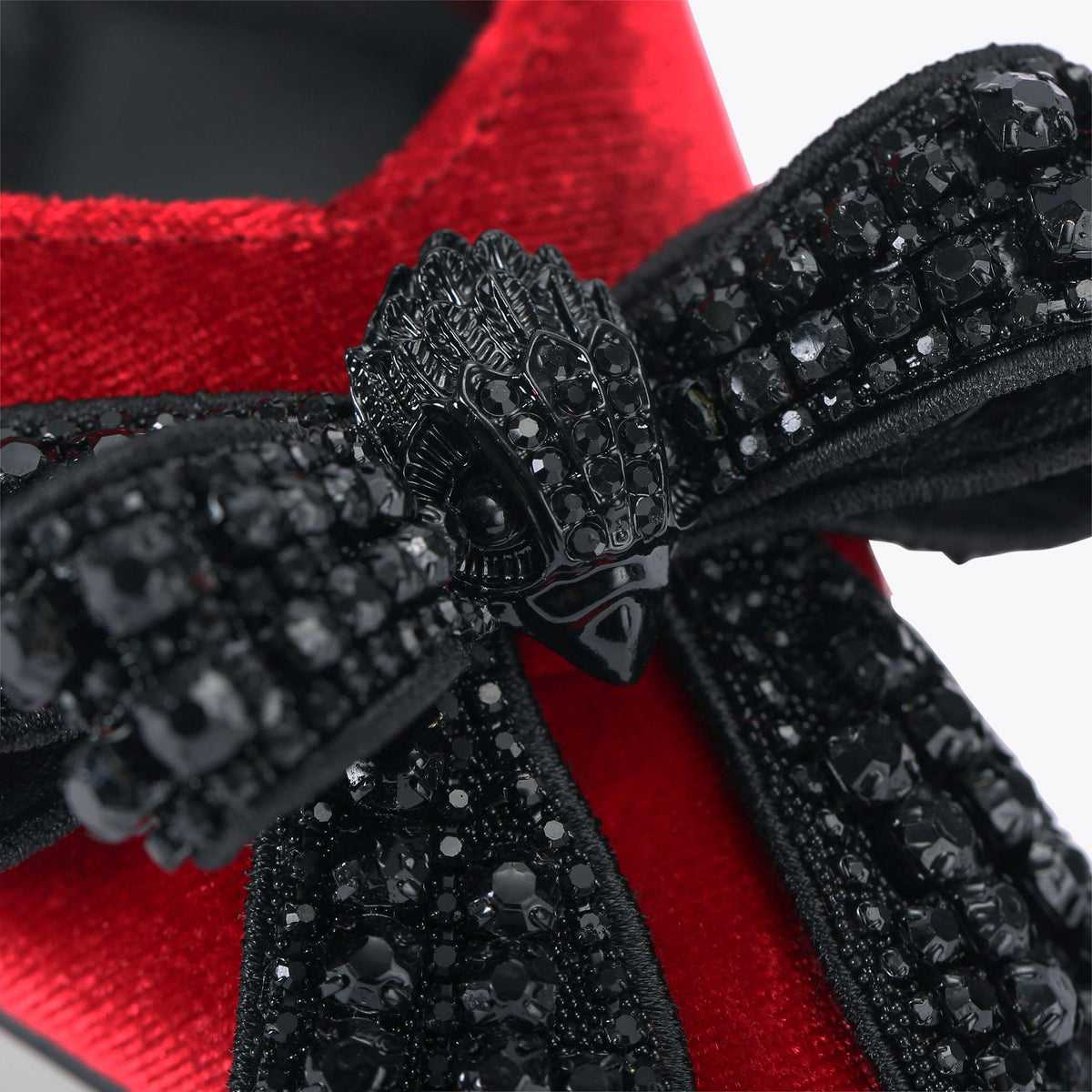 Belgravia Bow — Red Velvet Slingback Heel, view 6