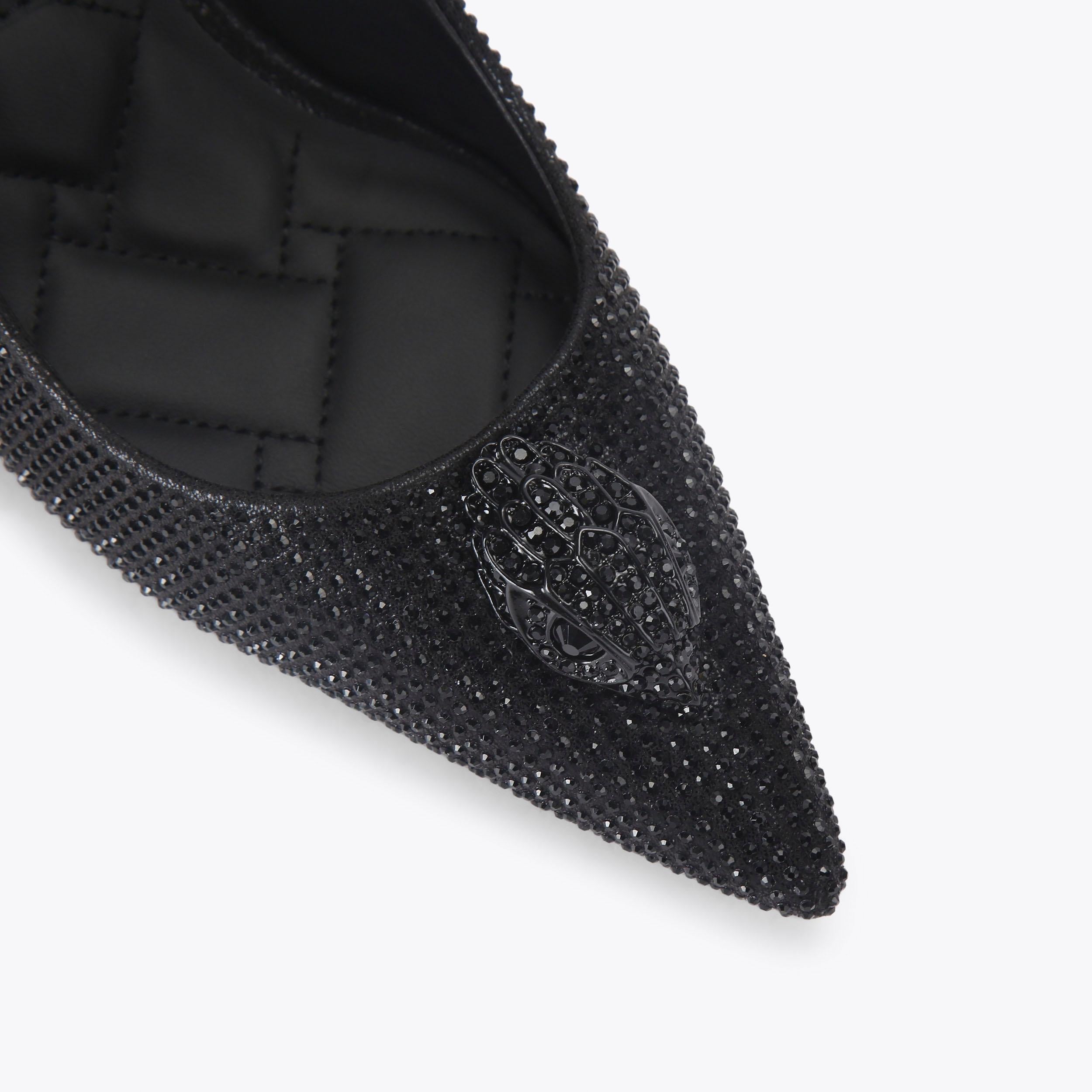 Belgravia Eagle Court — Black Crystal Court Heel, view 5