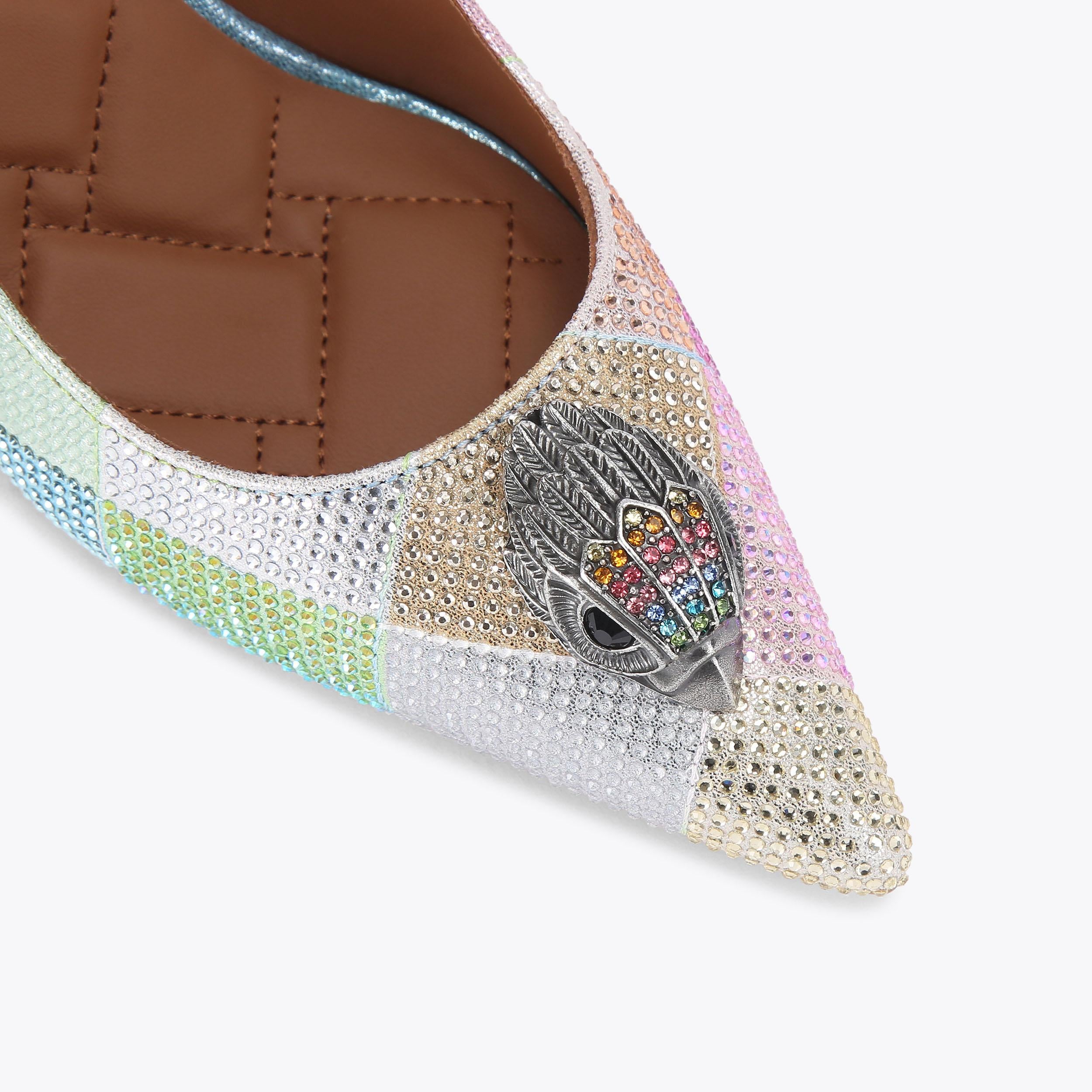 Belgravia Eagle — Pastel Chequered Court Heel, view 5