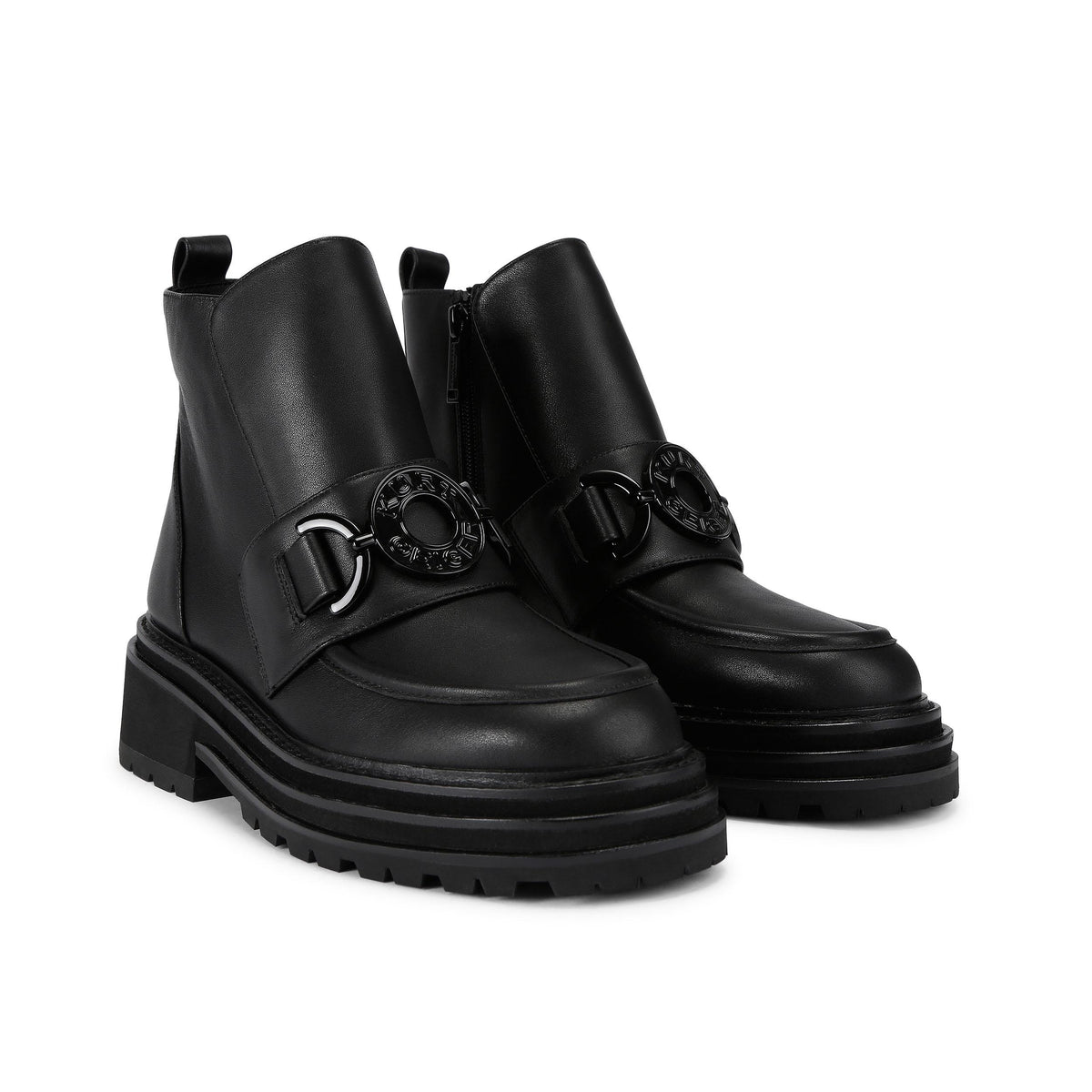 Bromley Snaffle Boot — Black Leather Ankle Boot, view 5