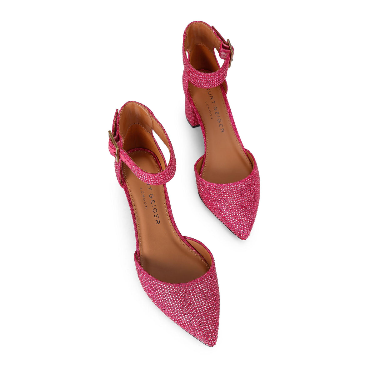 Burlington — Metallic Pink Crystal Heel, view 4