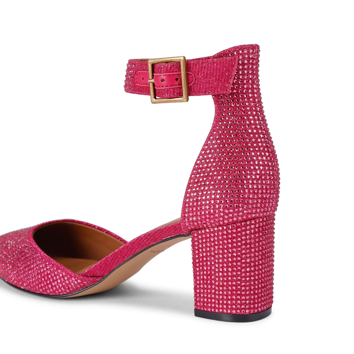Burlington — Metallic Pink Crystal Heel, detail