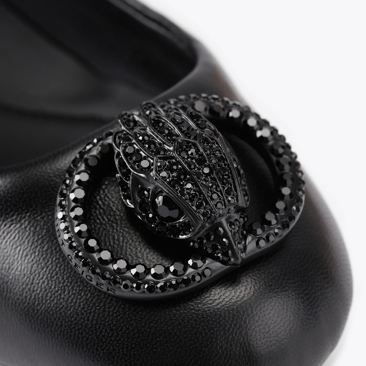 Chelsea Ballerina — Black Leather Flat, view 6