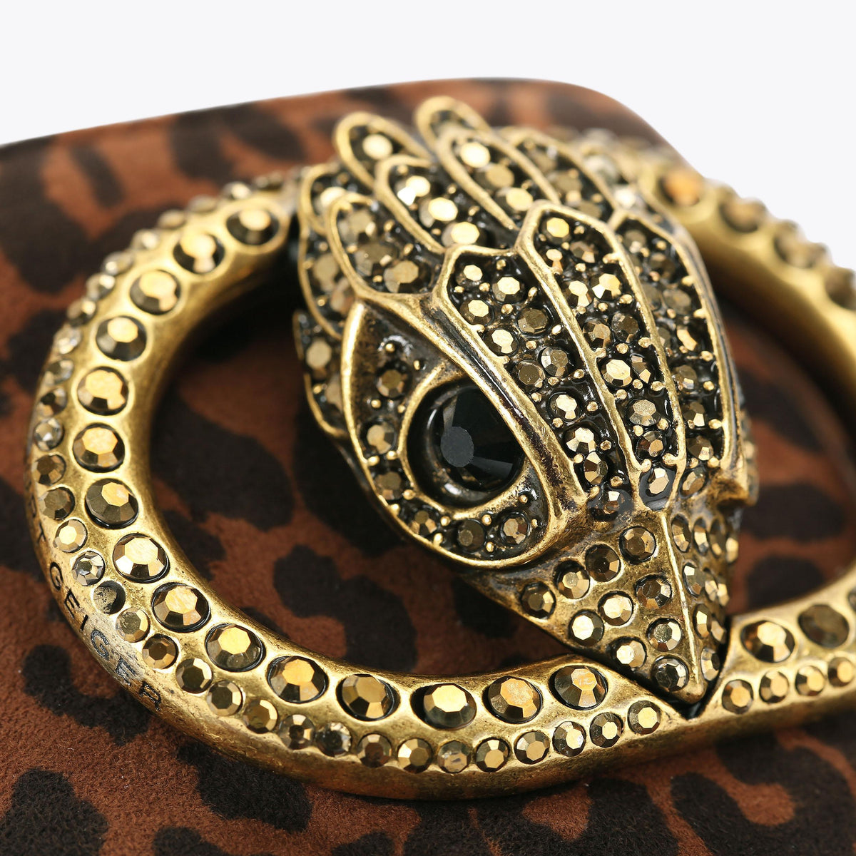 Chelsea Flat Sandal — Dark Brown Combination Leopard Print Sandal, view 6