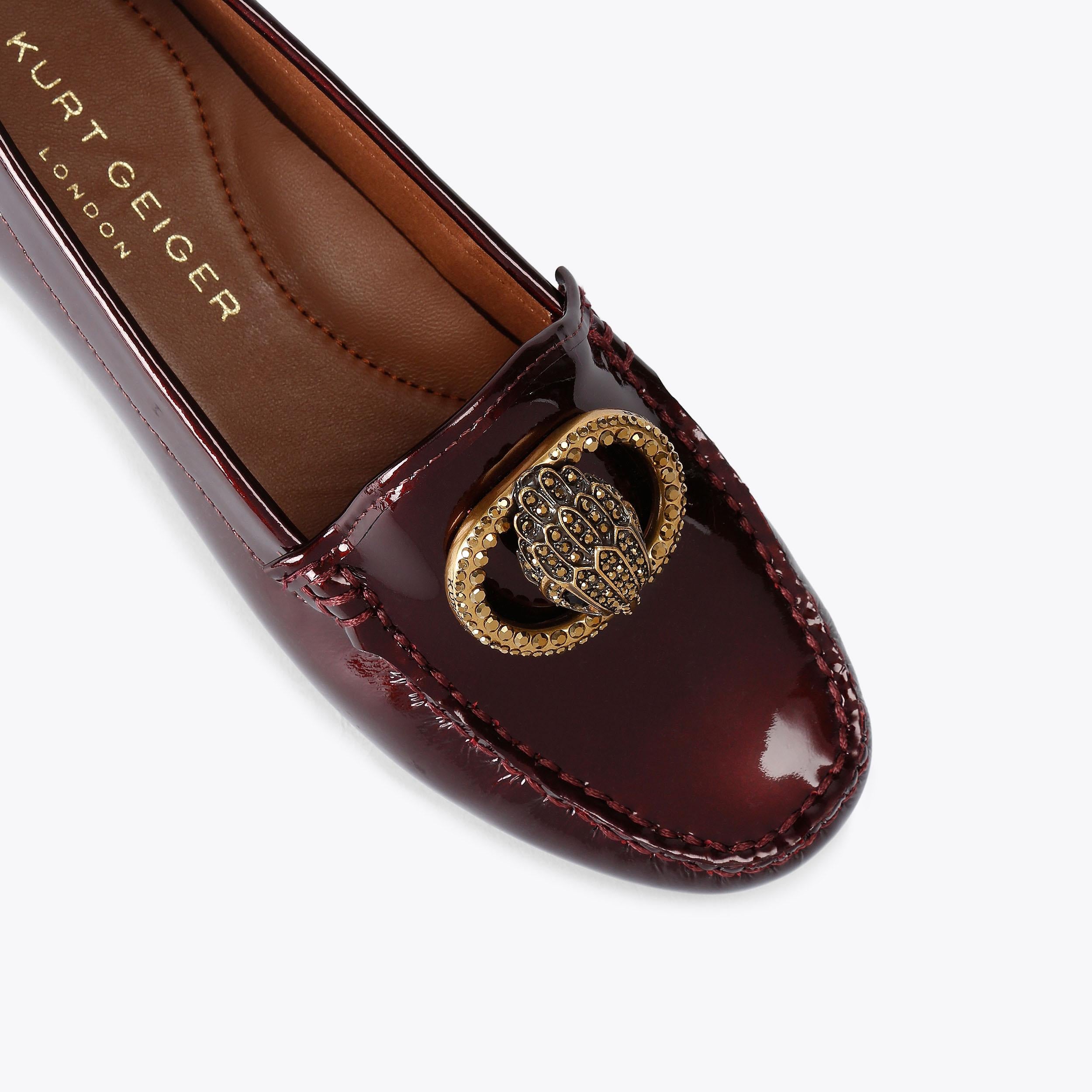 Chelsea Moccasin — Wine Patent Loafer, view 5
