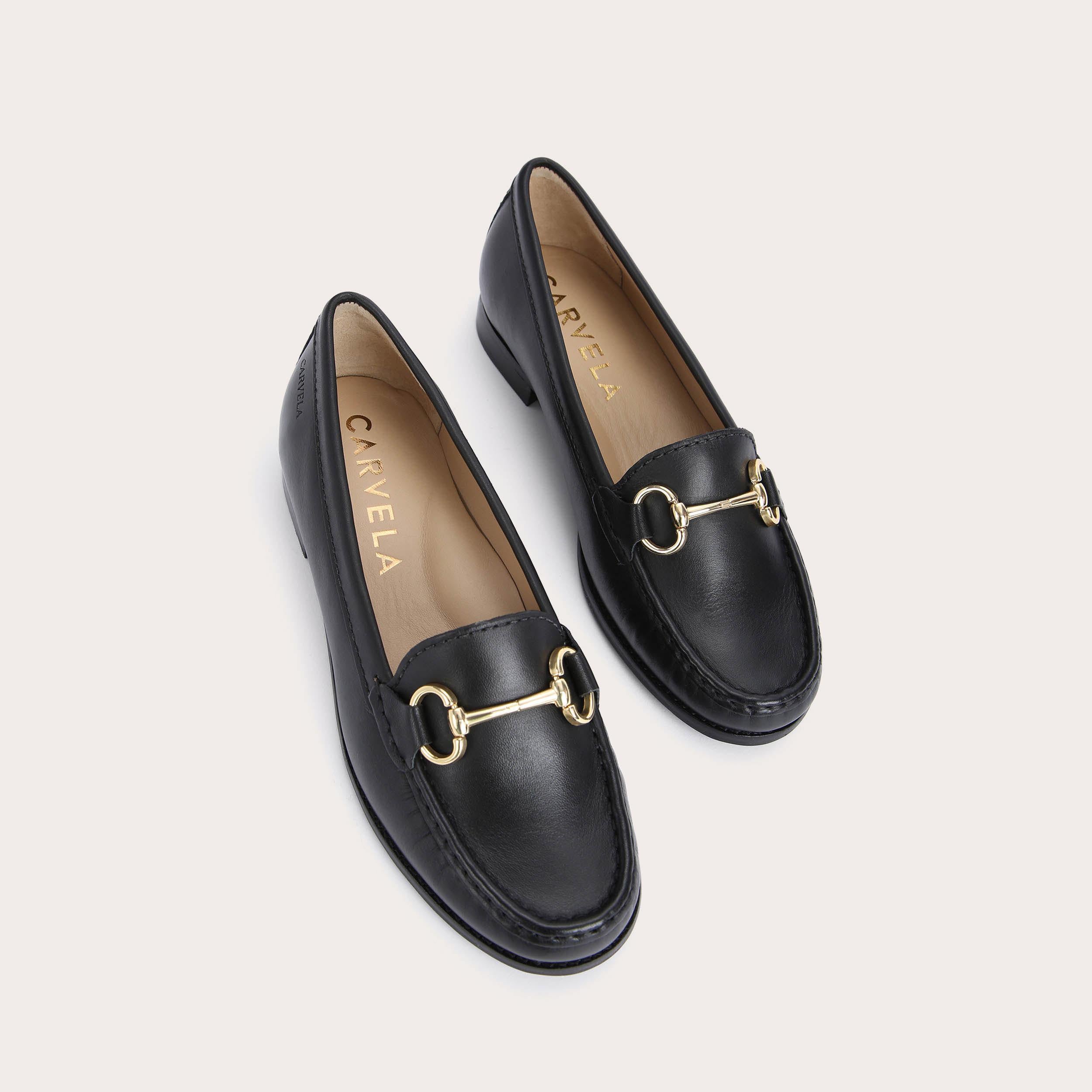 Click — Black Leather Loafer, view 1