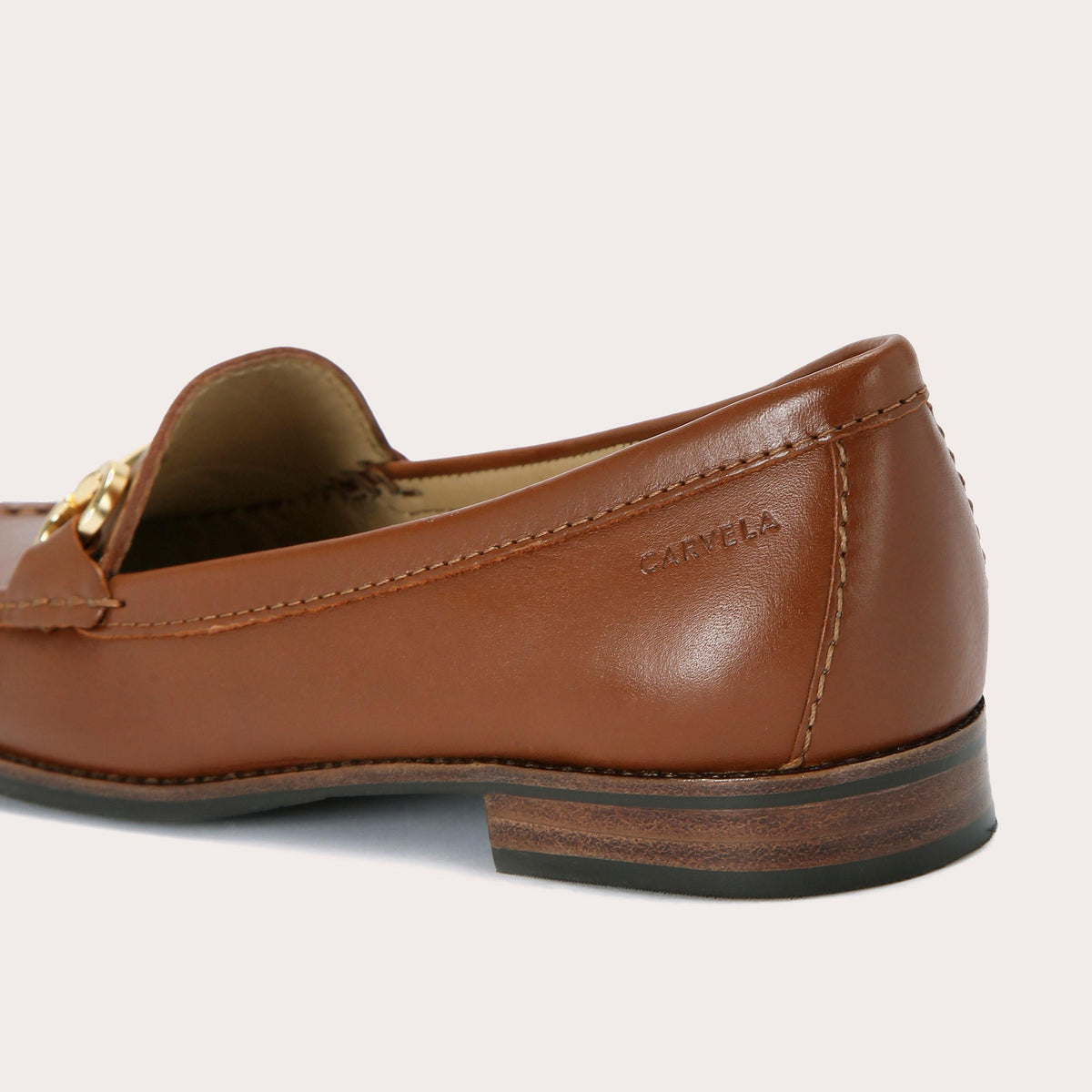 Click — Dark Brown Leather Loafer, detail