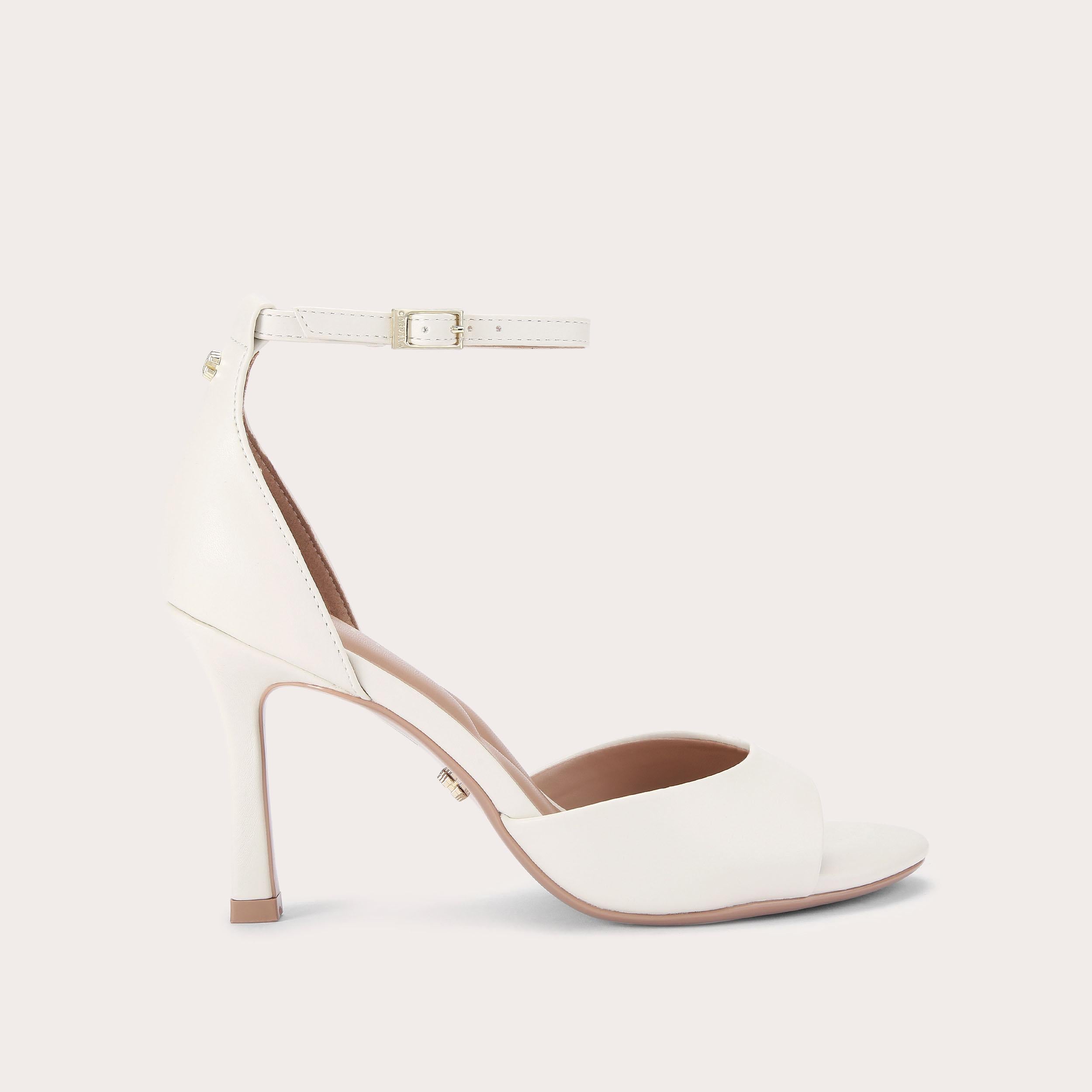 Corletta — Bone Stiletto Sandal, side profile