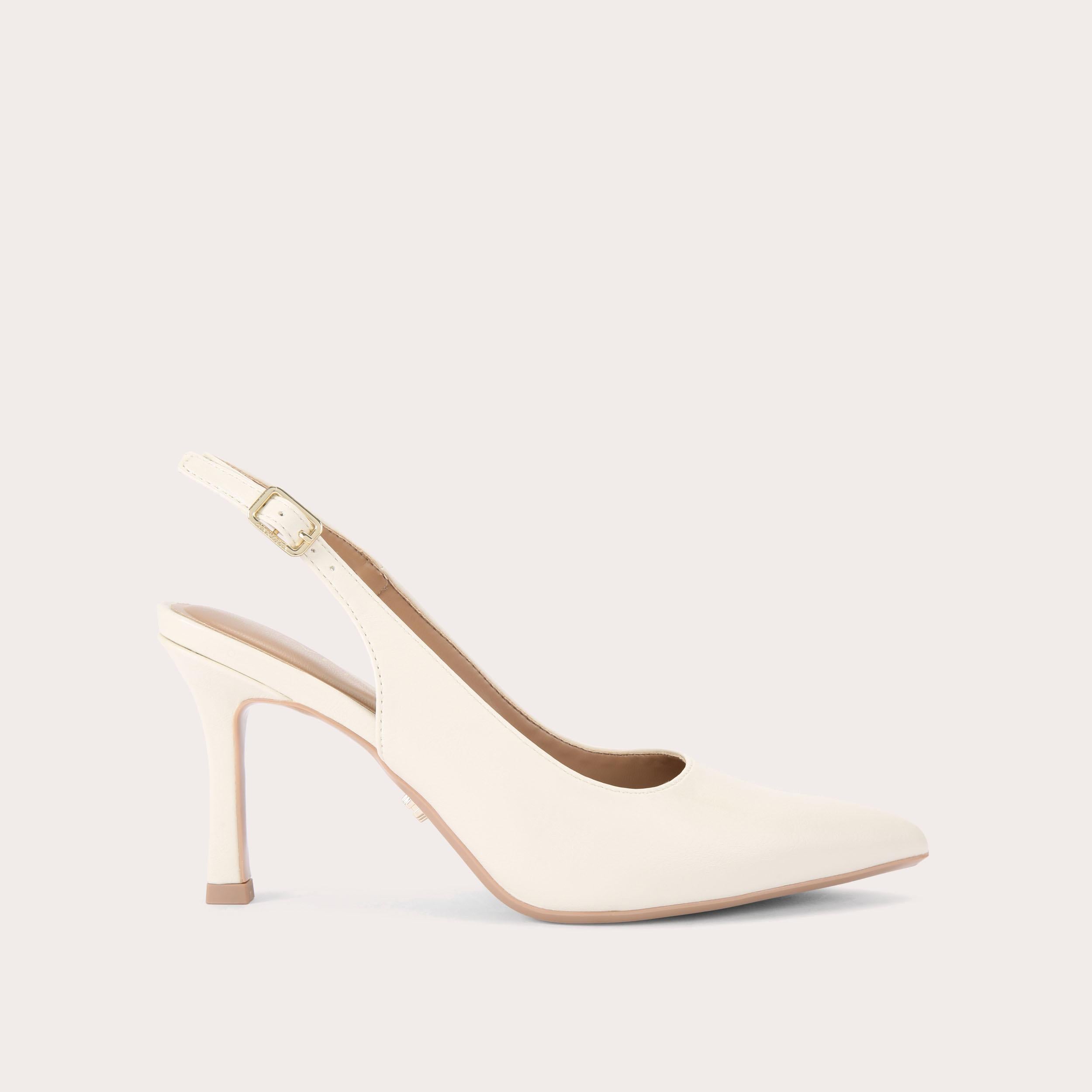 Corletta Wide Fit — Bone Sling Back Heel, side profile