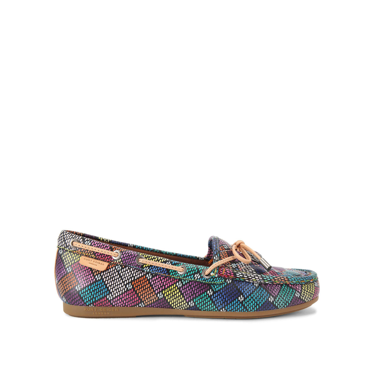 Eagle Moccasin — Black Leather Loafer, side profile