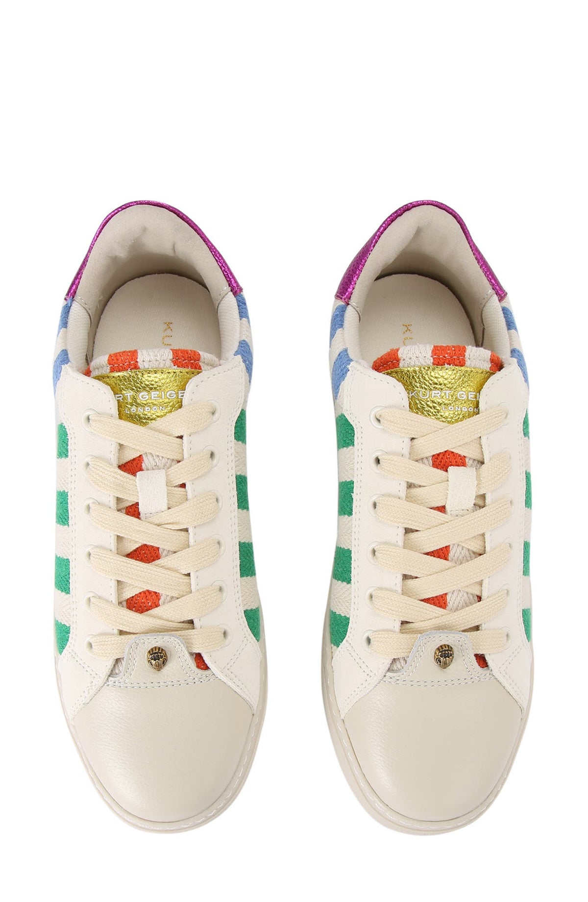 Kensington — Multicolour Striped Platform Sneaker, view 3
