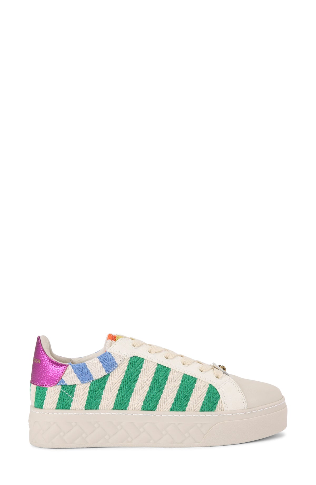 Kensington — Multicolour Striped Platform Sneaker, view 2