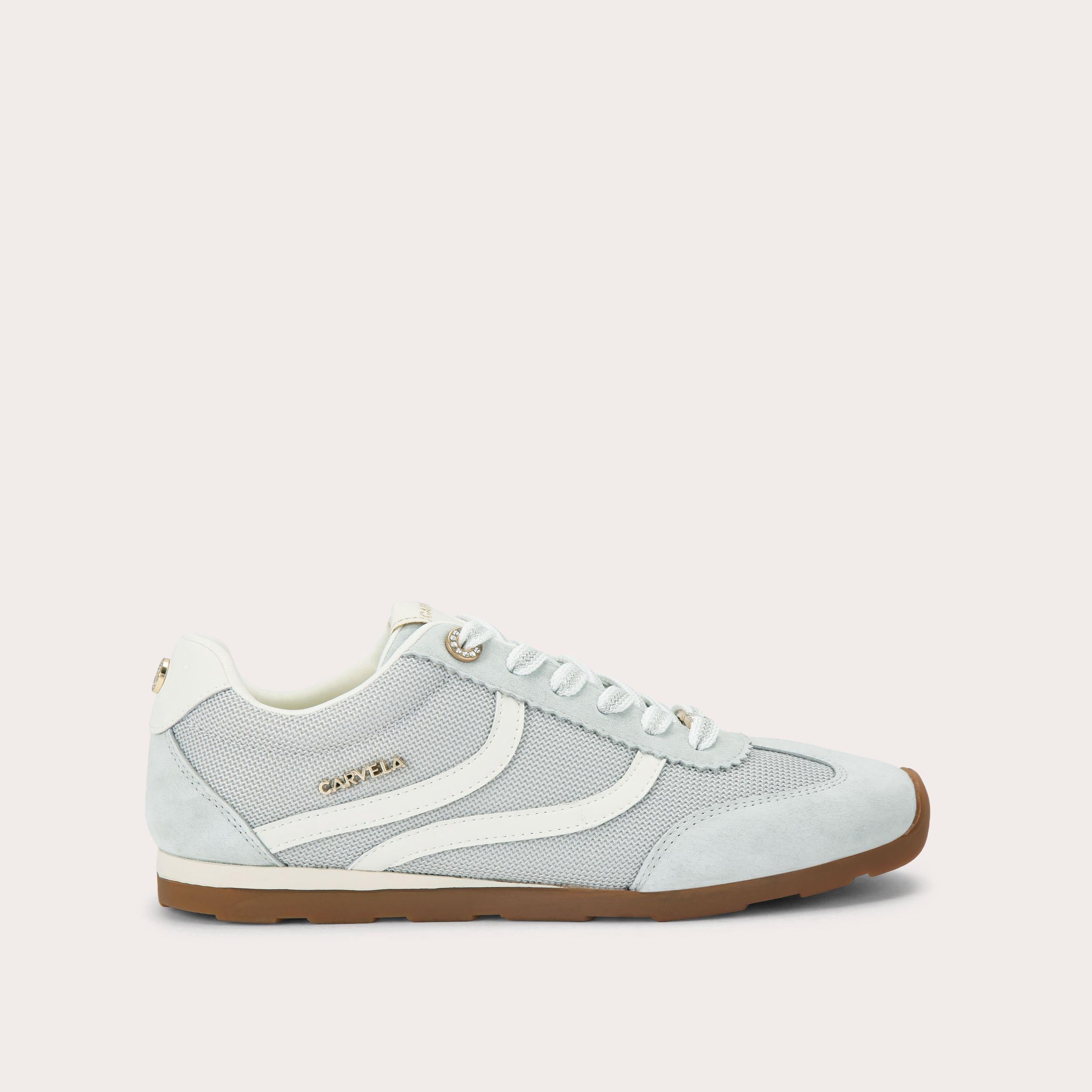 Florence — Pale Blue Trainer, side profile