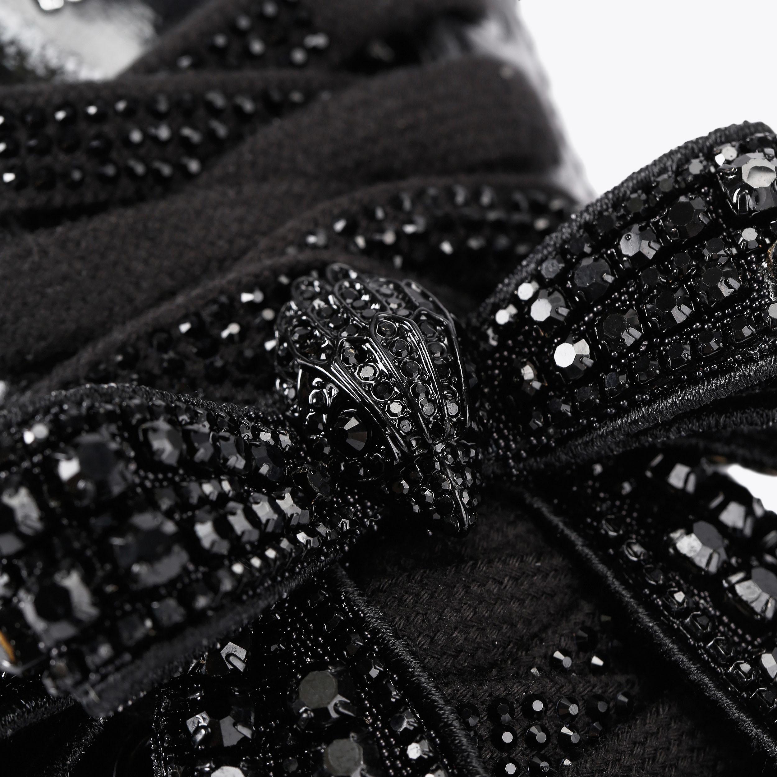 Islington Drench Bow — Black Leather Sneaker, view 6