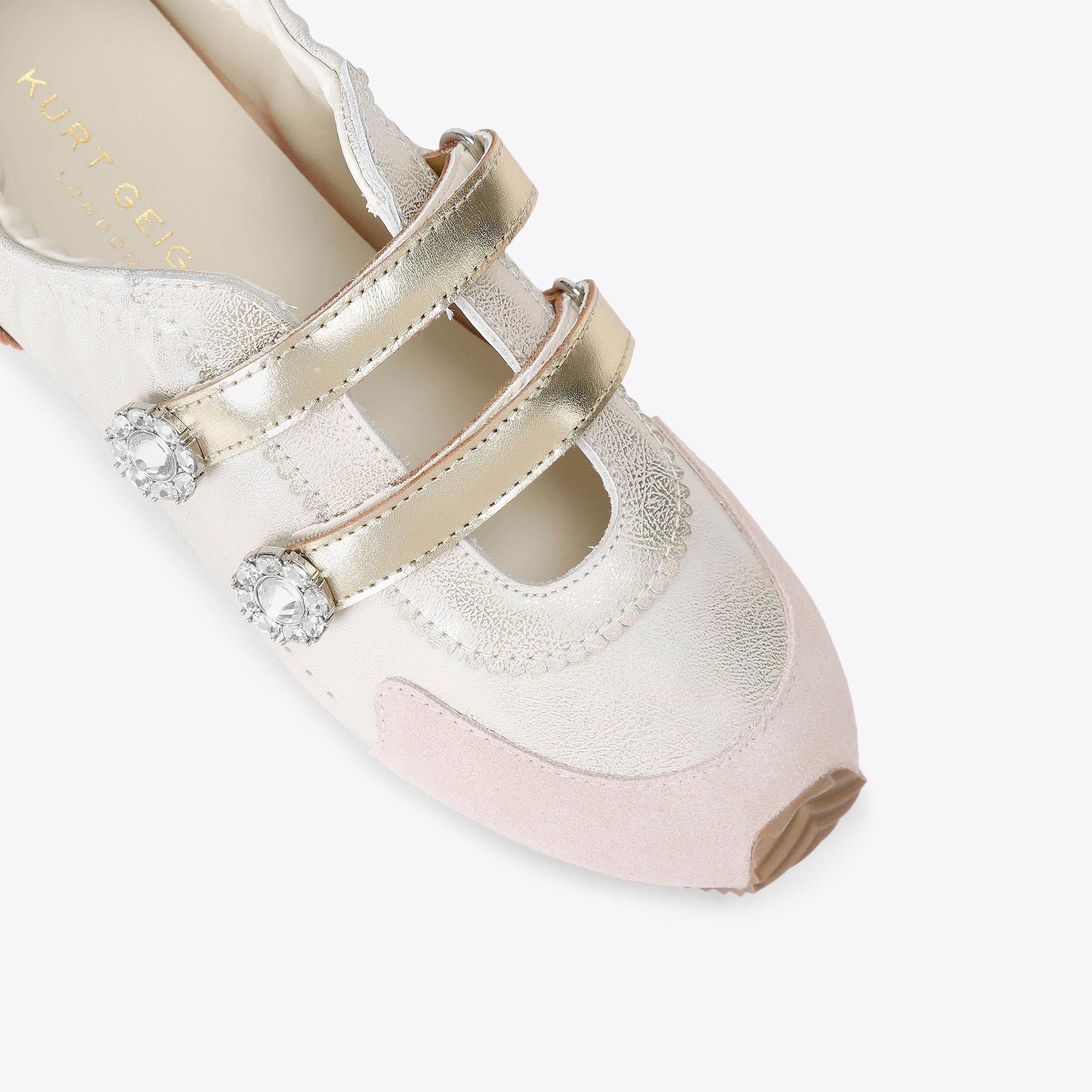 Islington Mary Jane — White Leather Sneaker, view 5