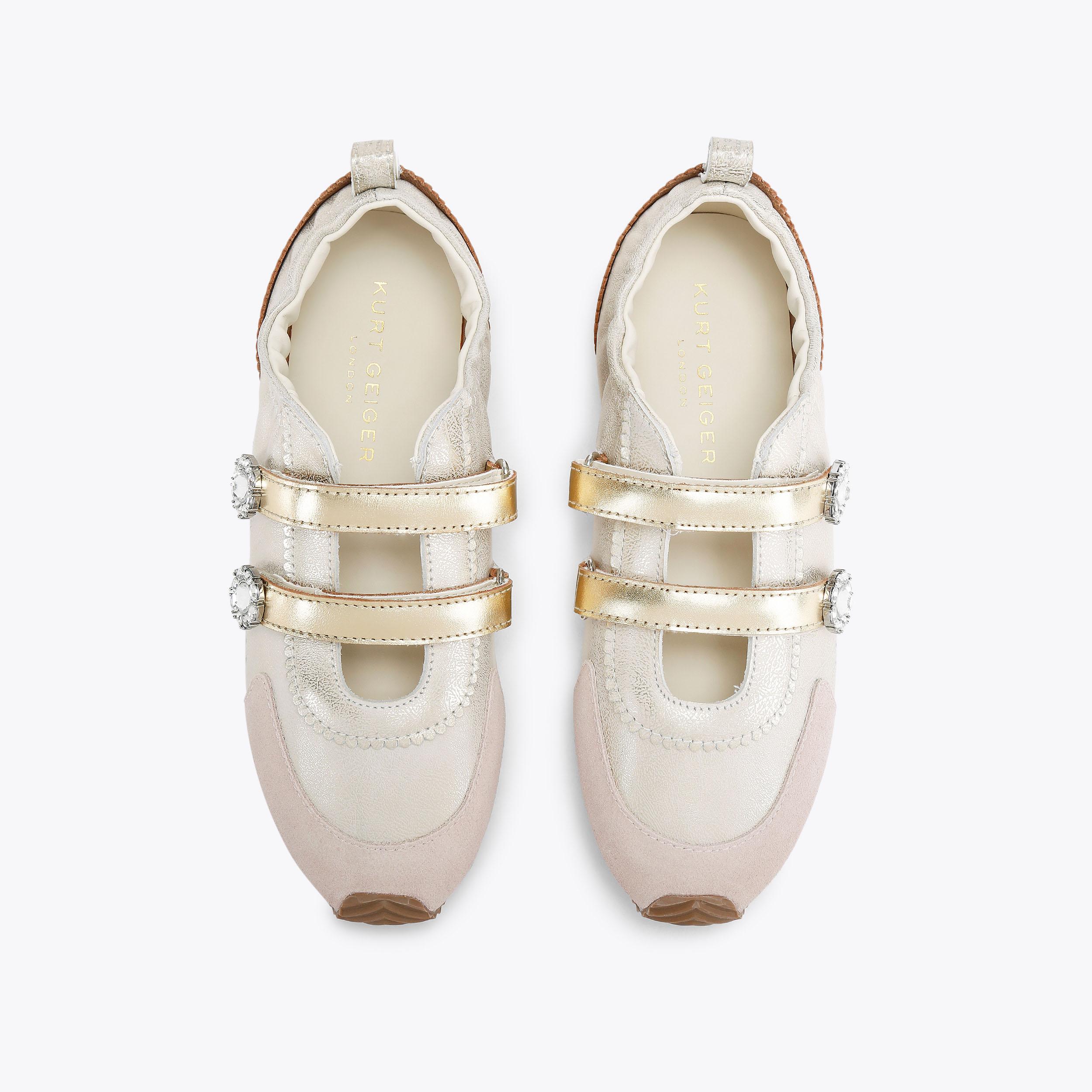 Islington Mary Jane — White Leather Sneaker, view 4