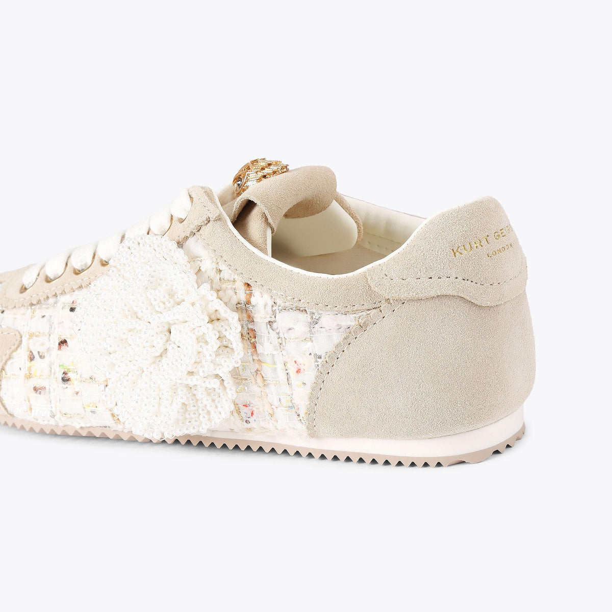 Islington — Beige Combination Tweed Sneaker, detail