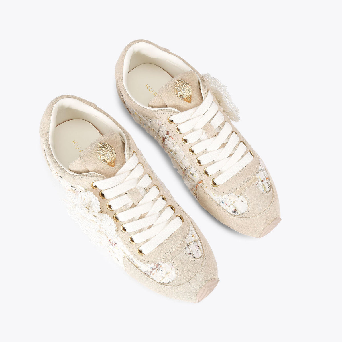 Islington — Beige Combination Tweed Sneaker, view 4