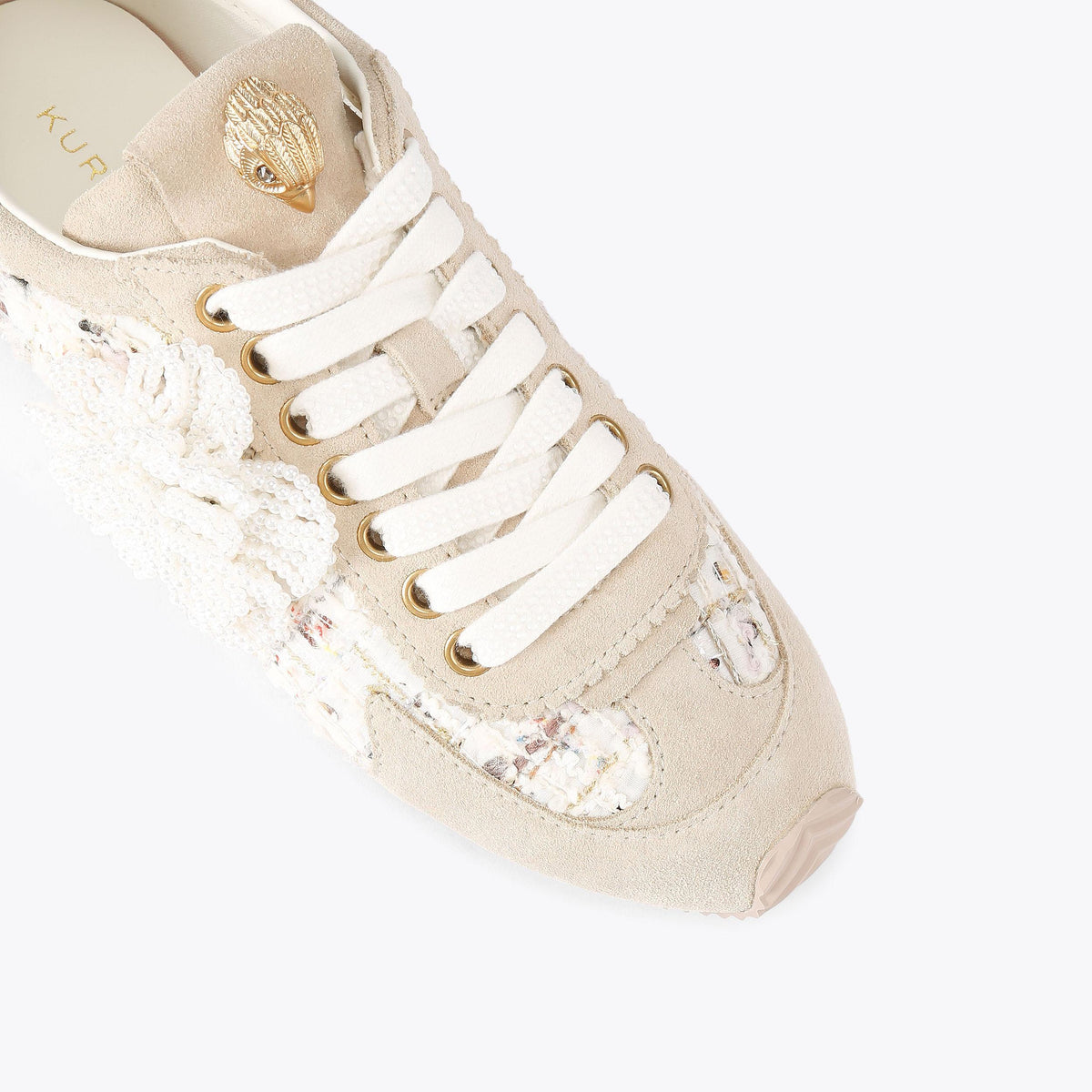 Islington — Beige Combination Tweed Sneaker, view 5