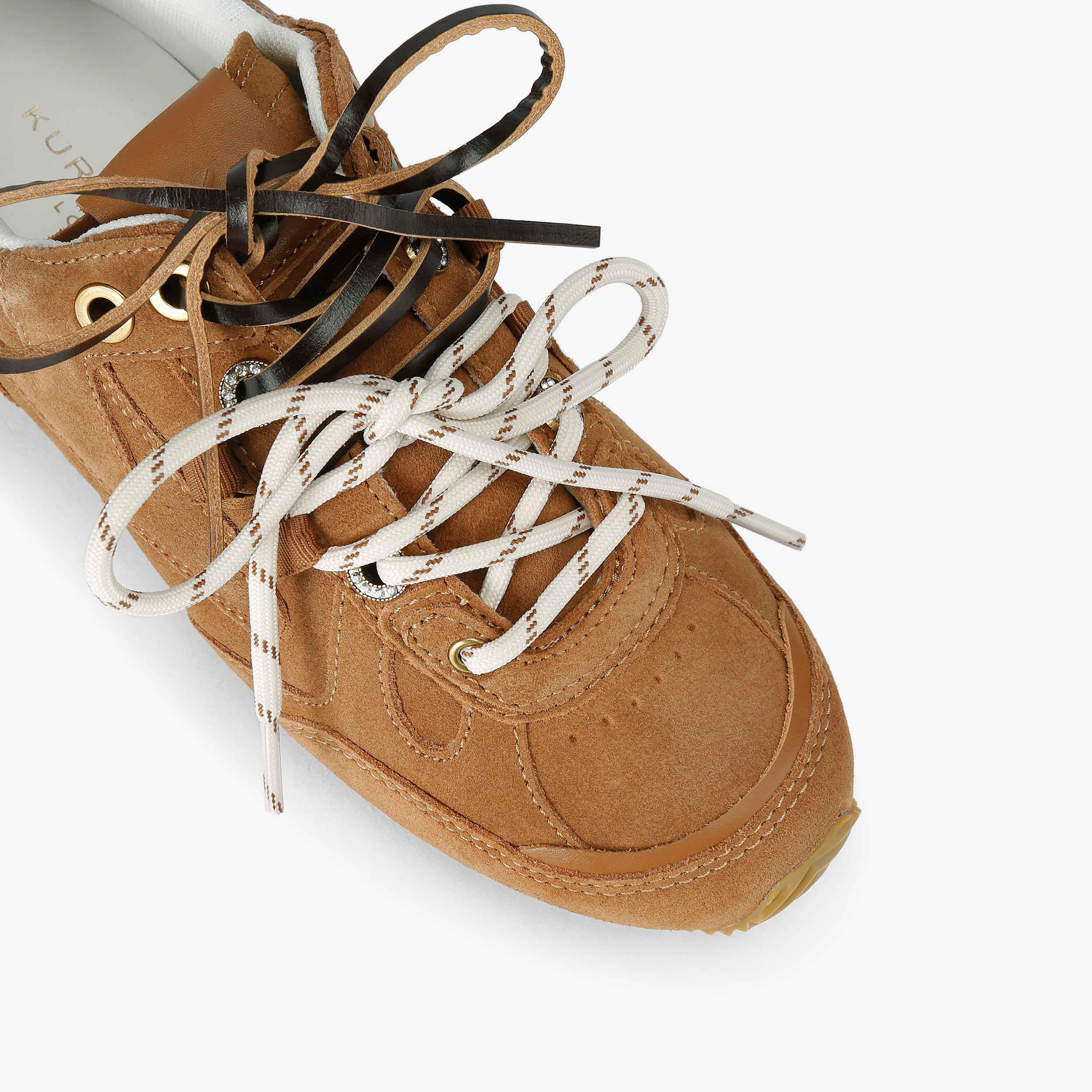 Kurt Slim Runner — Tan Suede Sneaker, view 5