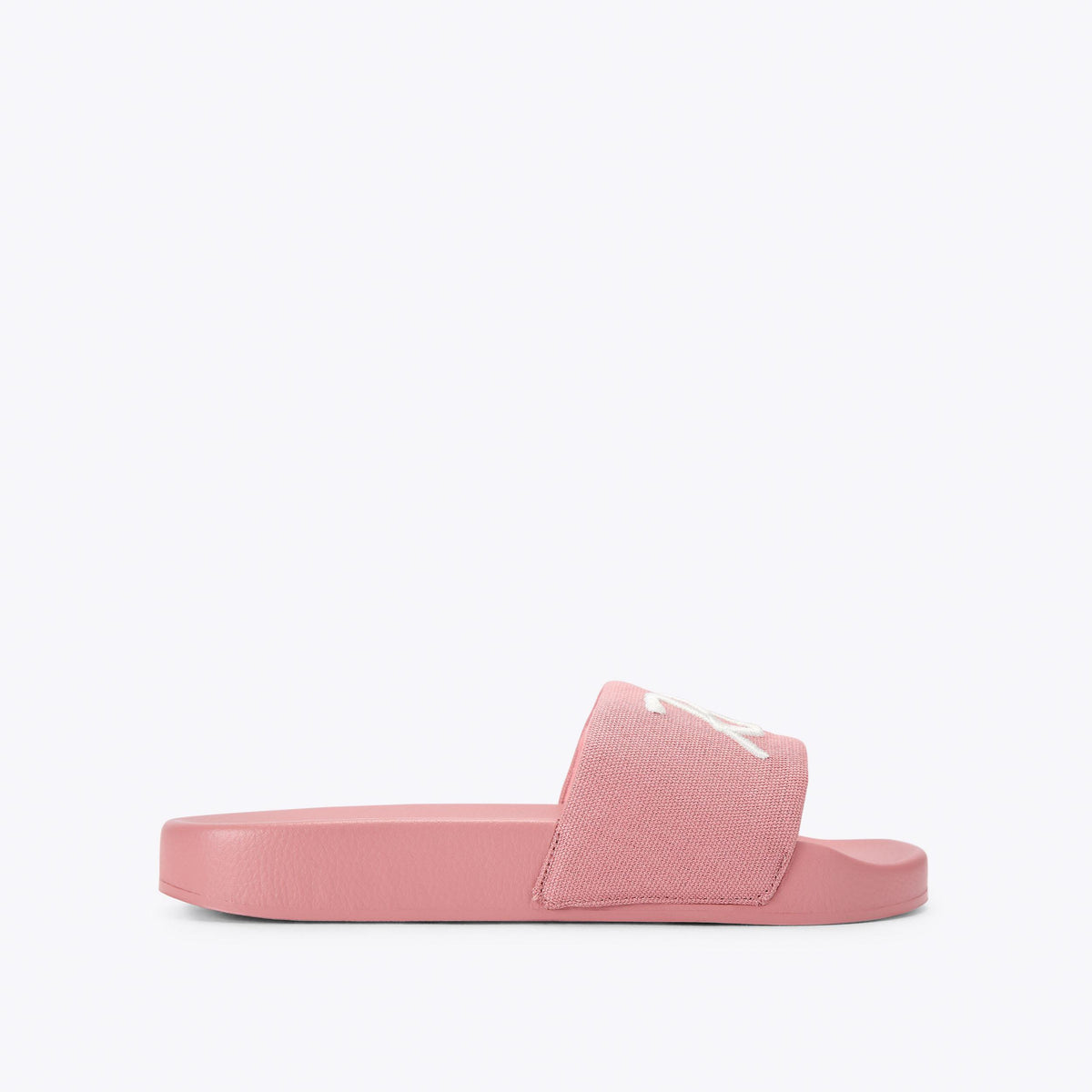 Kurt's Cabana Meena — Pink Canvas Slide, side profile