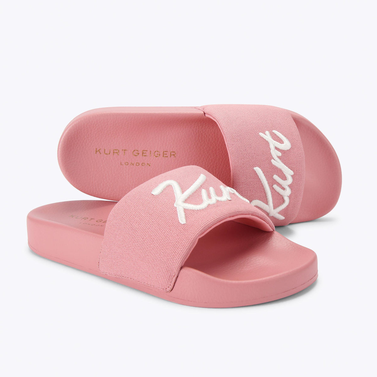 Kurt's Cabana Meena — Pink Canvas Slide, detail