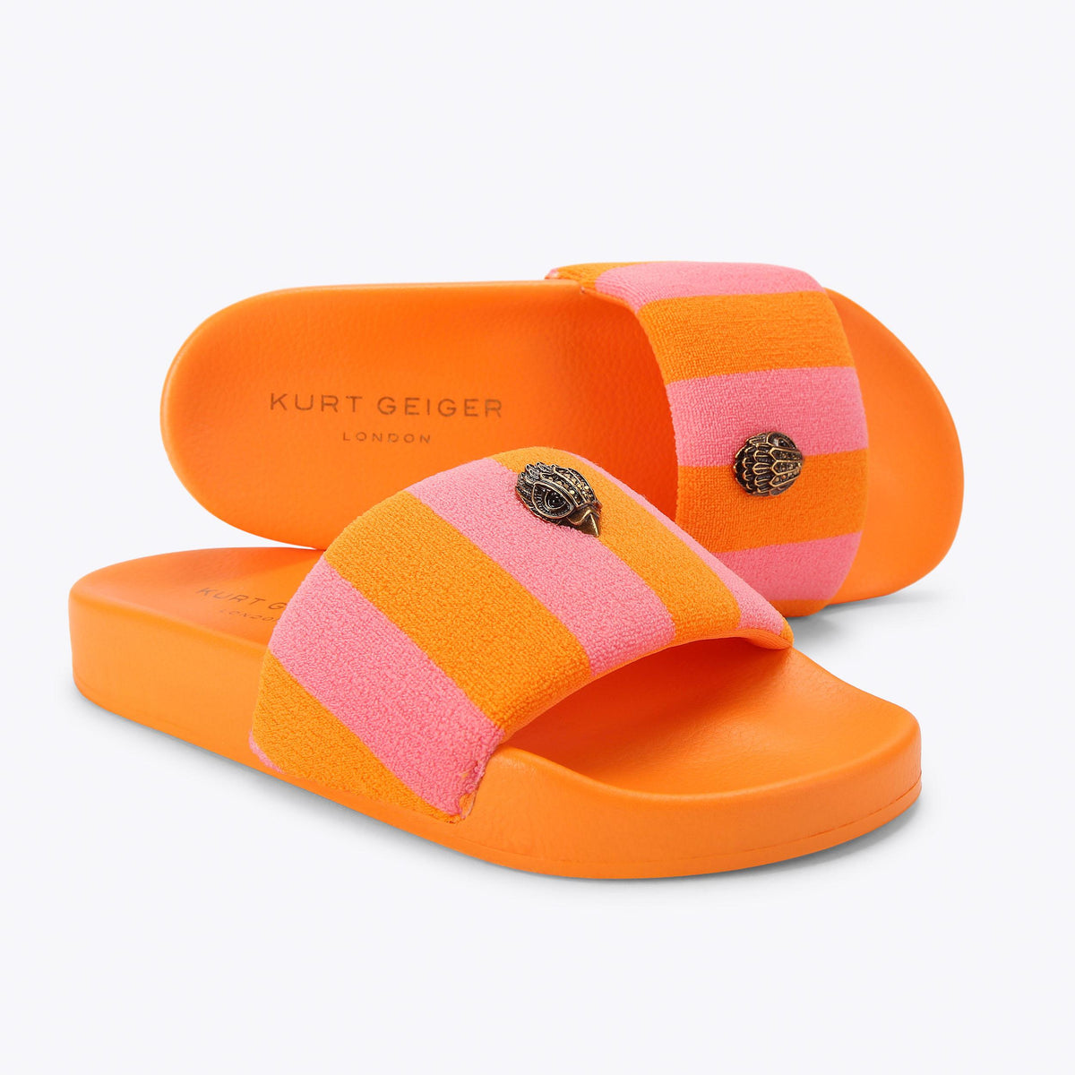 Meena Eagle — Pink and Orange Combination Slide, detail