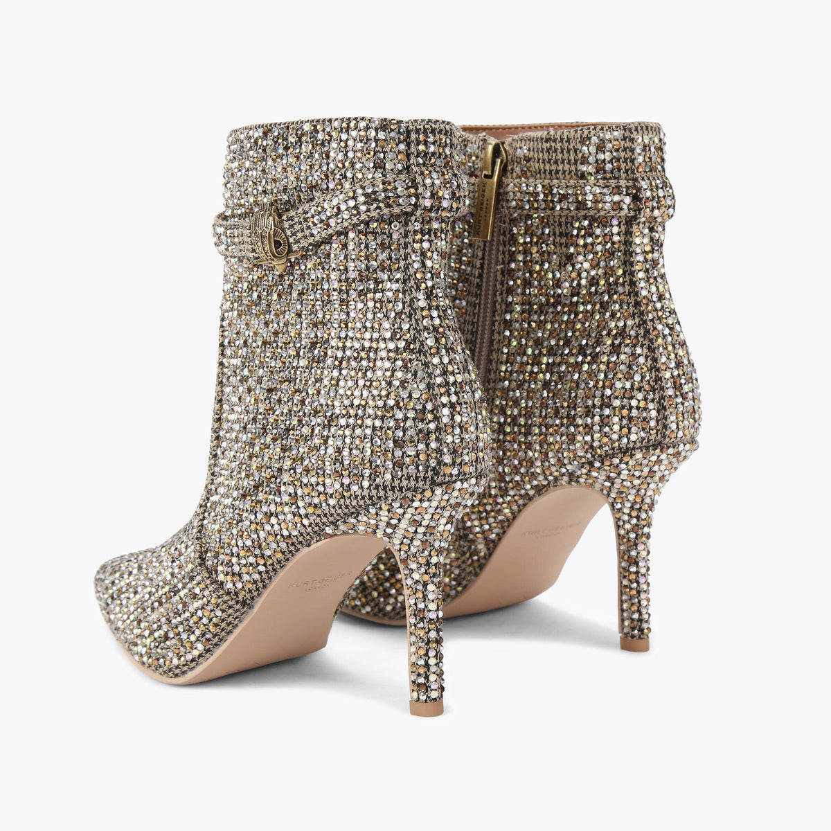 Kensington Ankle Boot — Beige Combination Crystal Boot, detail