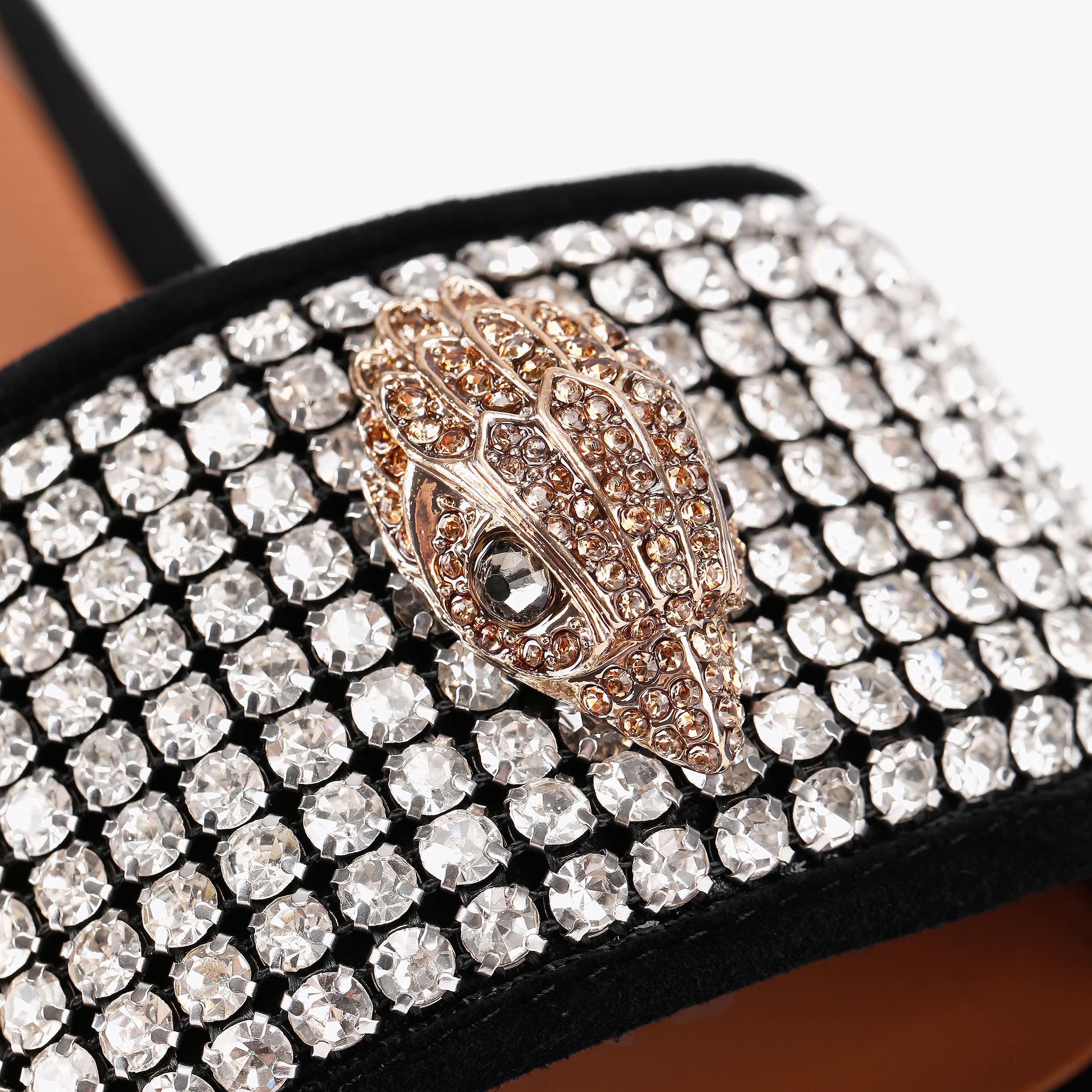 Kensington — Black Crystal Sandal, view 6