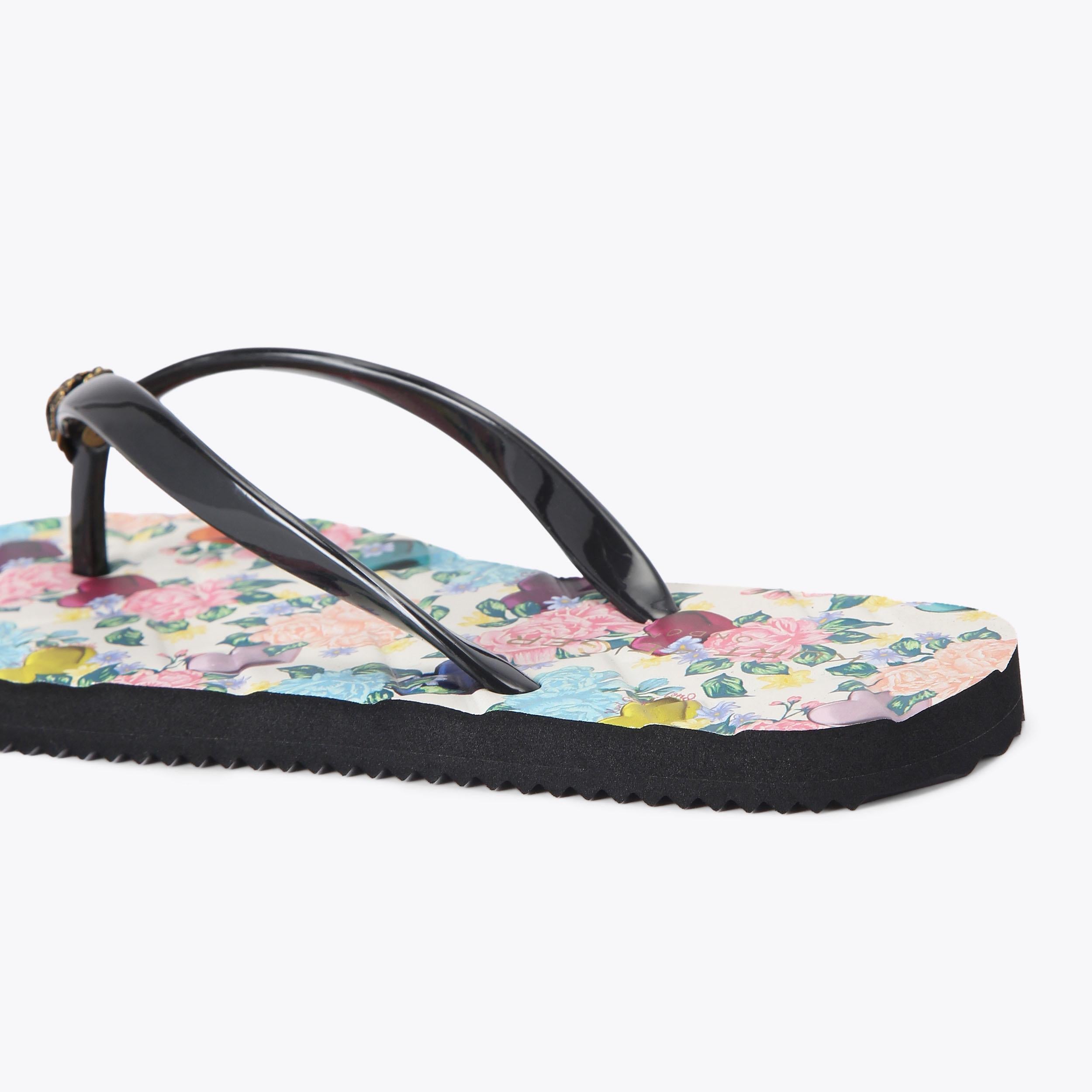 Kensington — Black Combination Flip Flop, detail