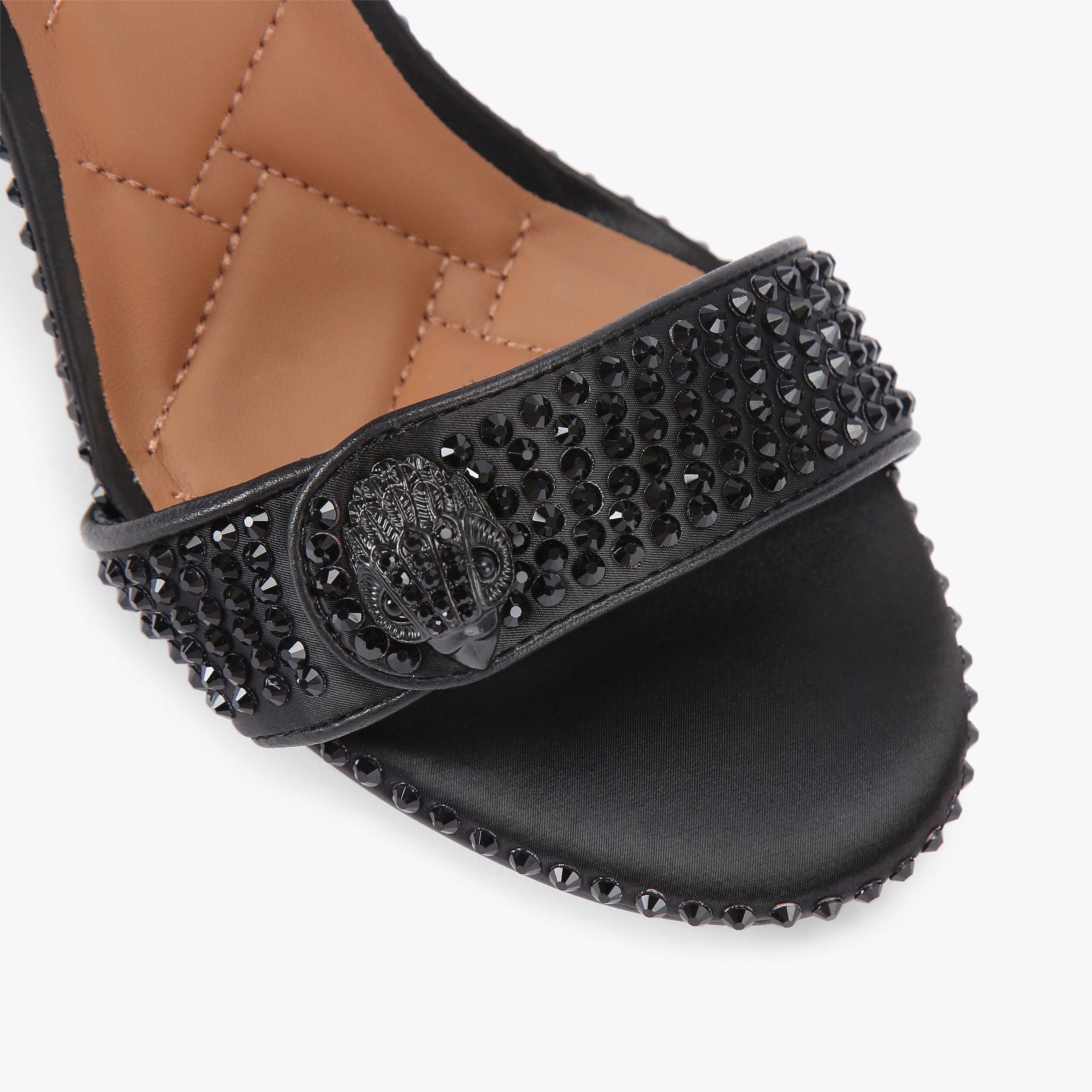 Kensington Langley — Black Raffia Sandal, view 5