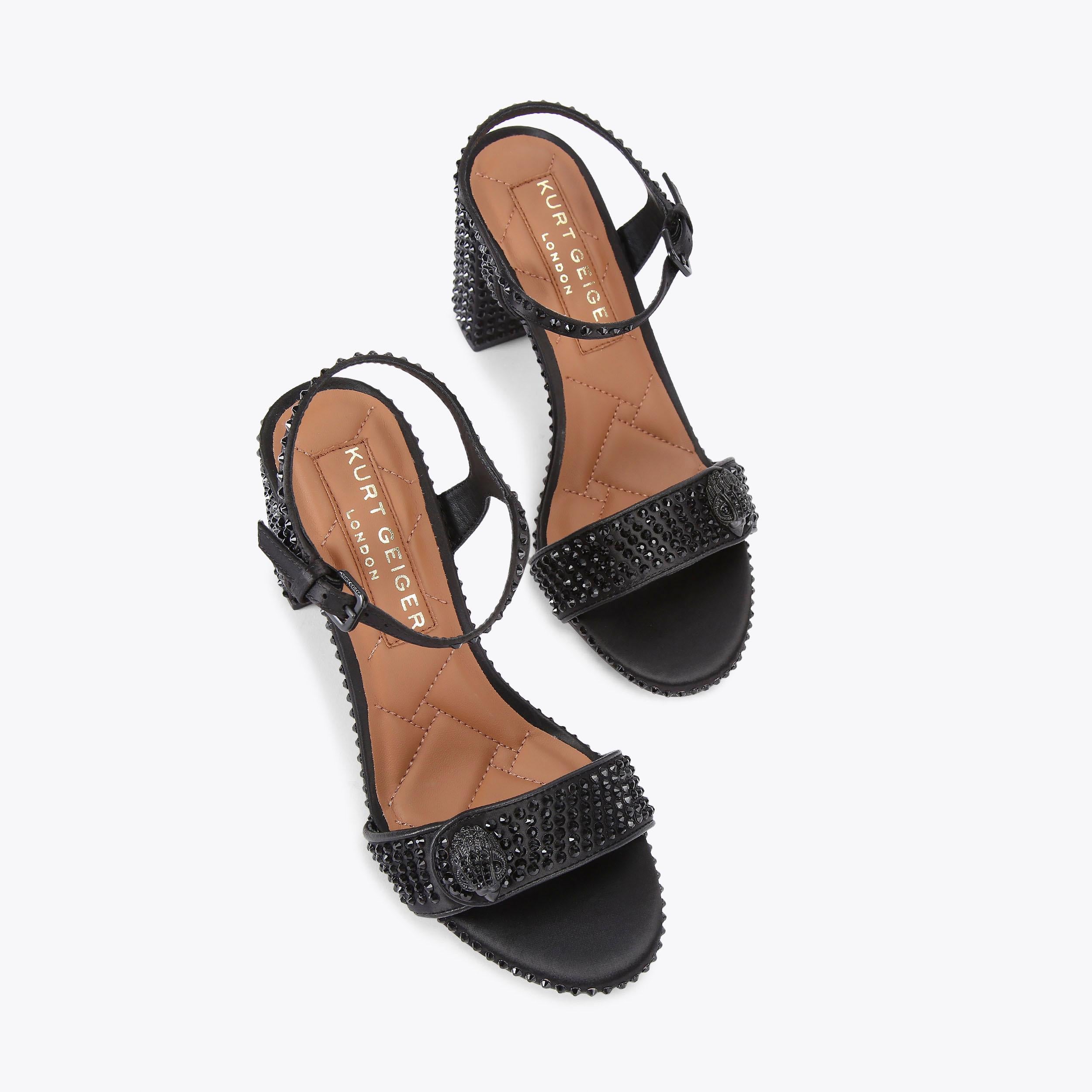 Kensington Langley — Black Raffia Sandal, view 4