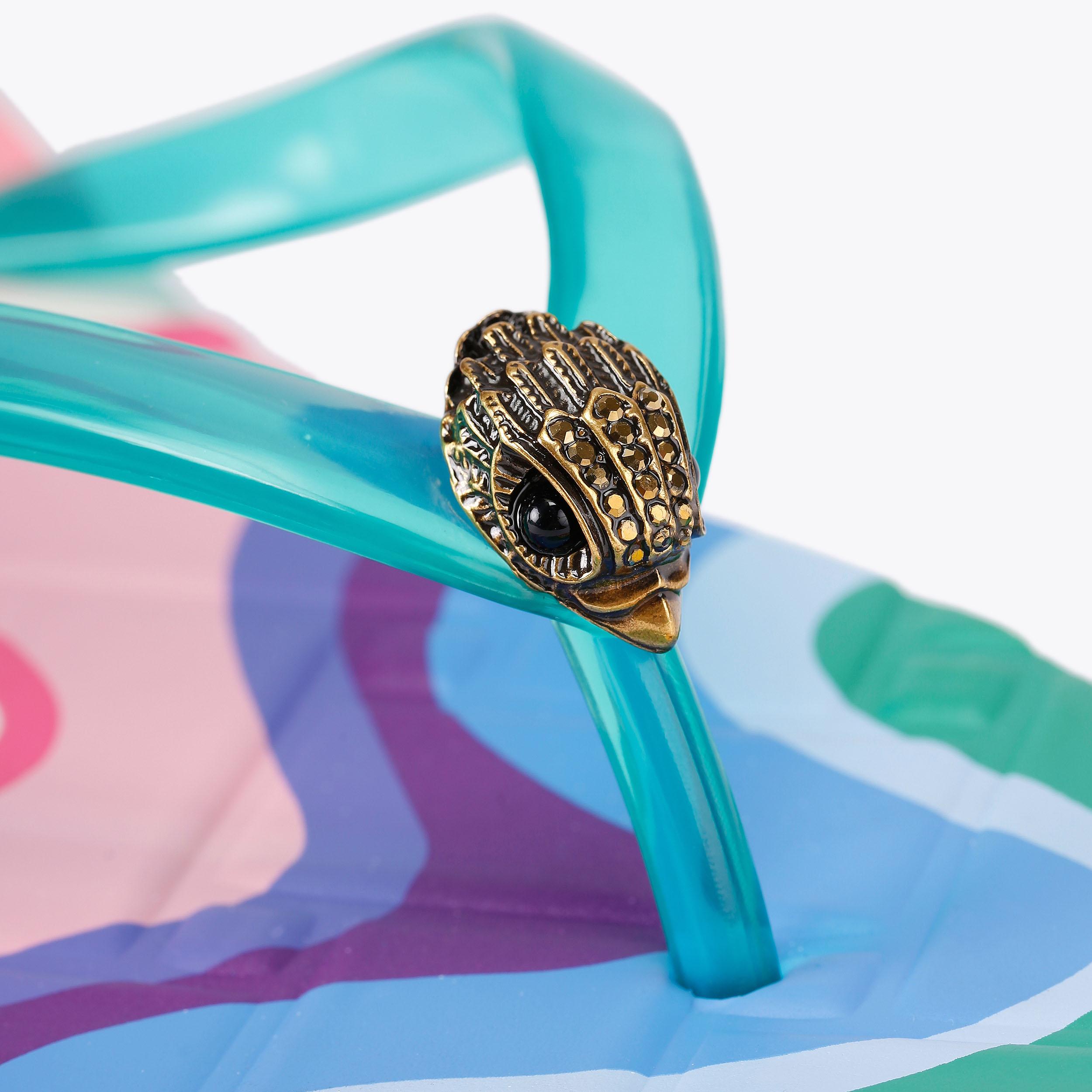 Kensington — Green Flip Flop Sandal, view 6