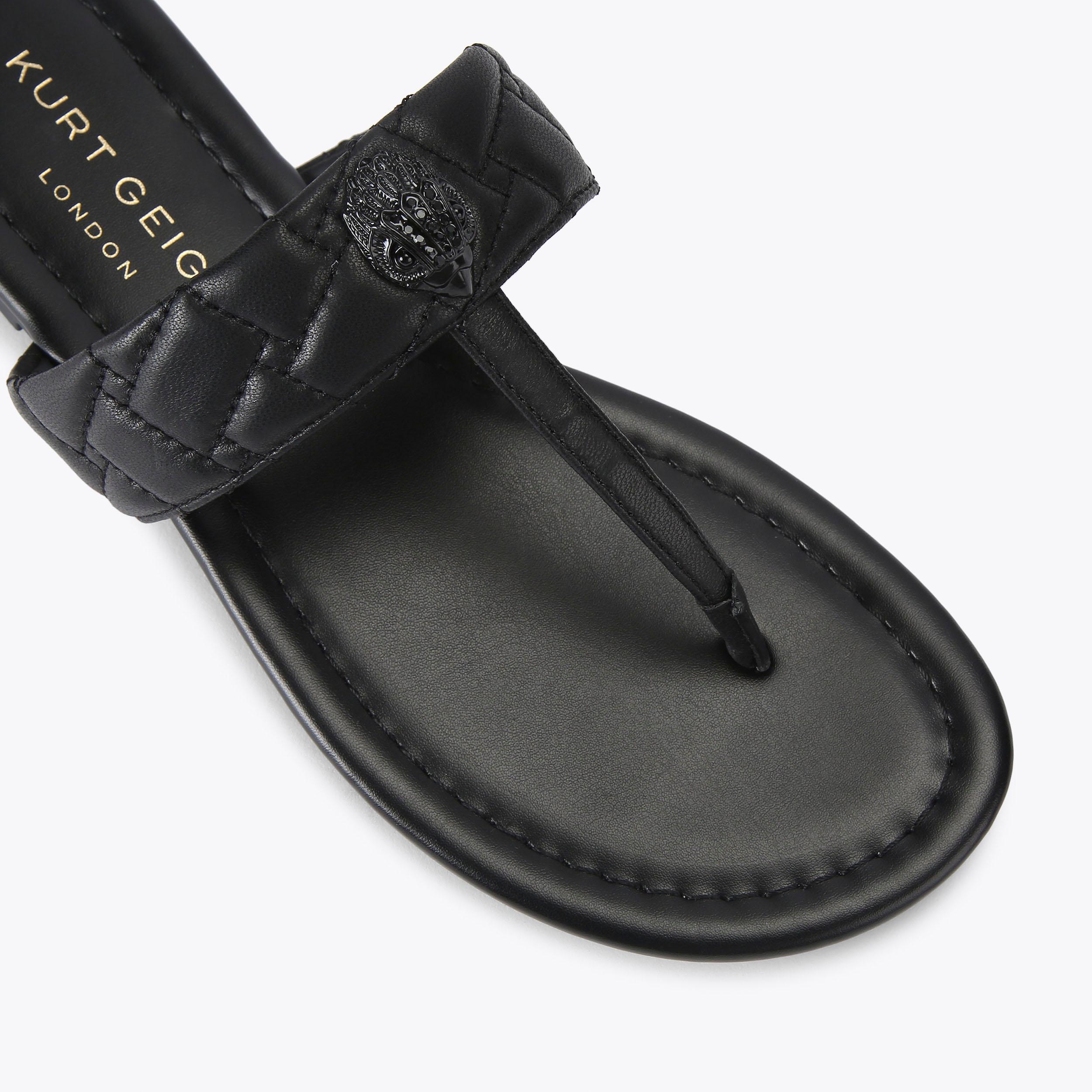 Kensington T-bar Drench — Black Crystal Sandal, view 5