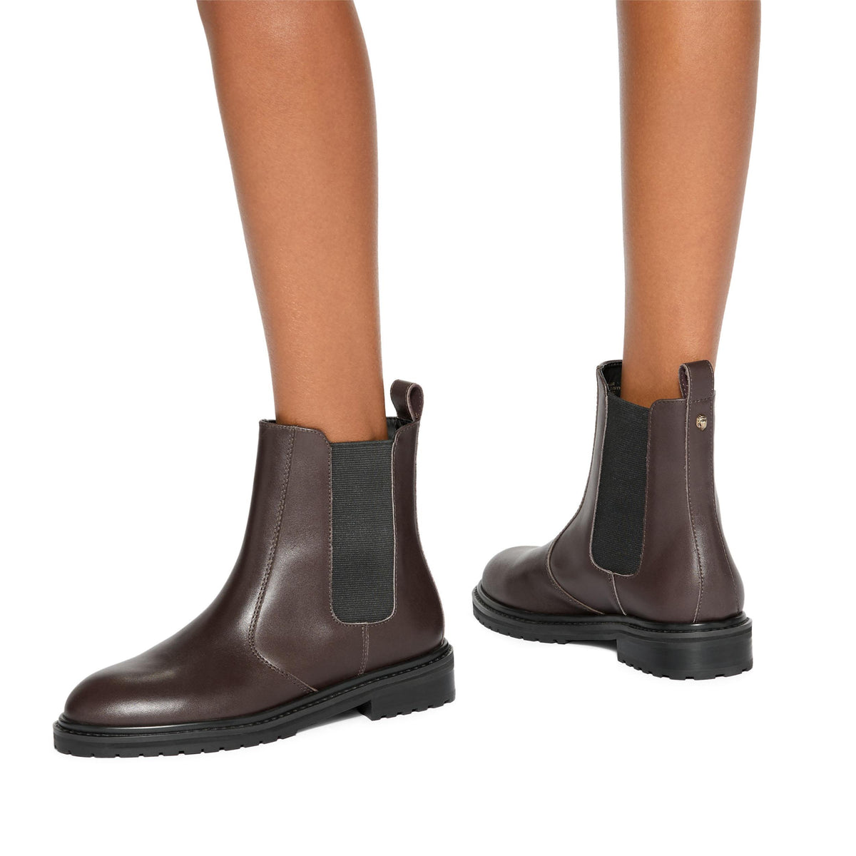 Chelsea Boot — Brown Leather Ankle Boot, worn on foot
