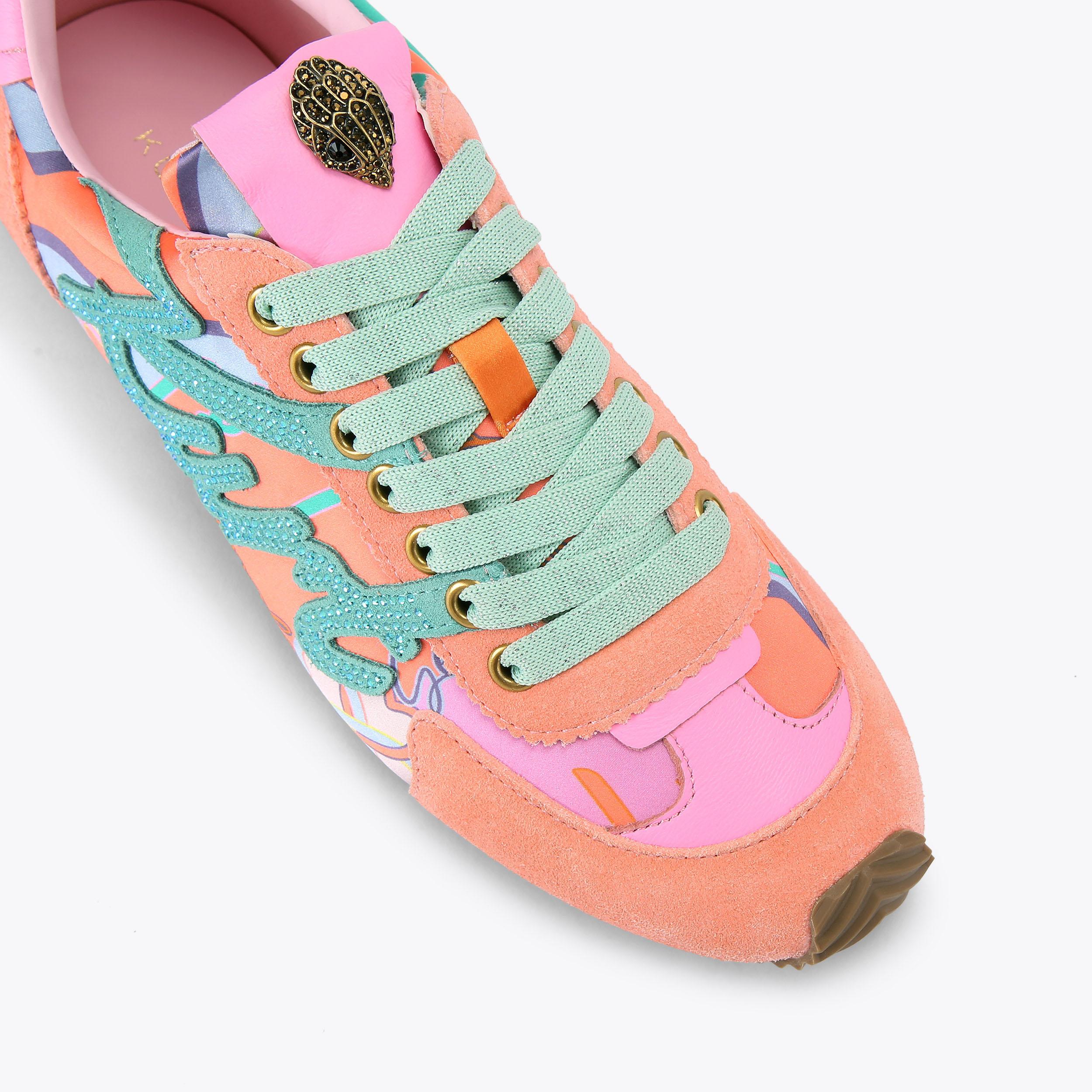 Islington — Multicolour Satin Sneaker, view 5