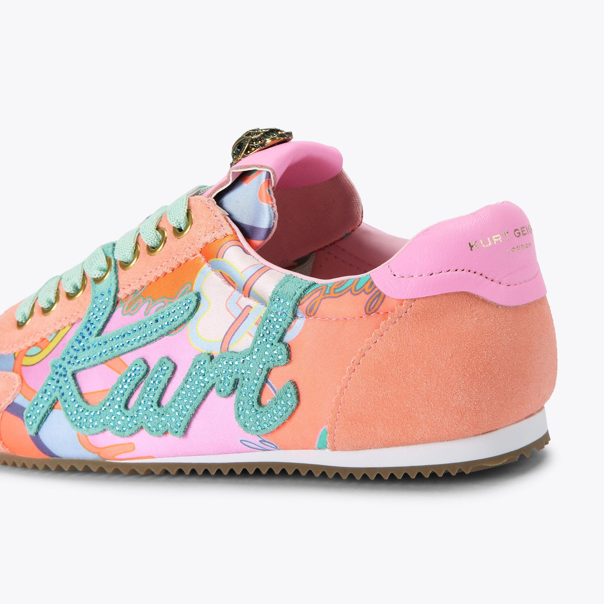Islington — Multicolour Satin Sneaker, detail